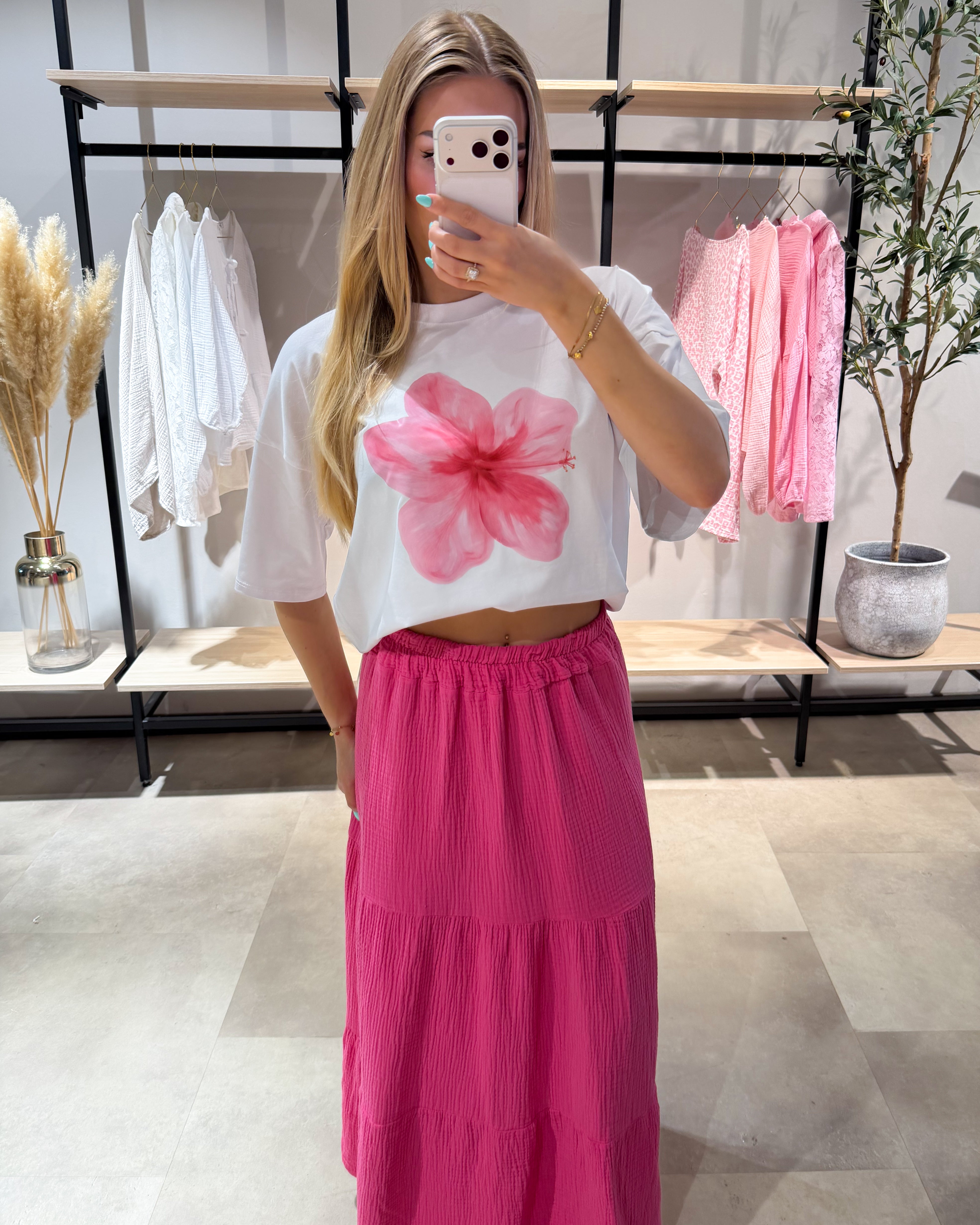 T-Shirt "Aloha" Weiß