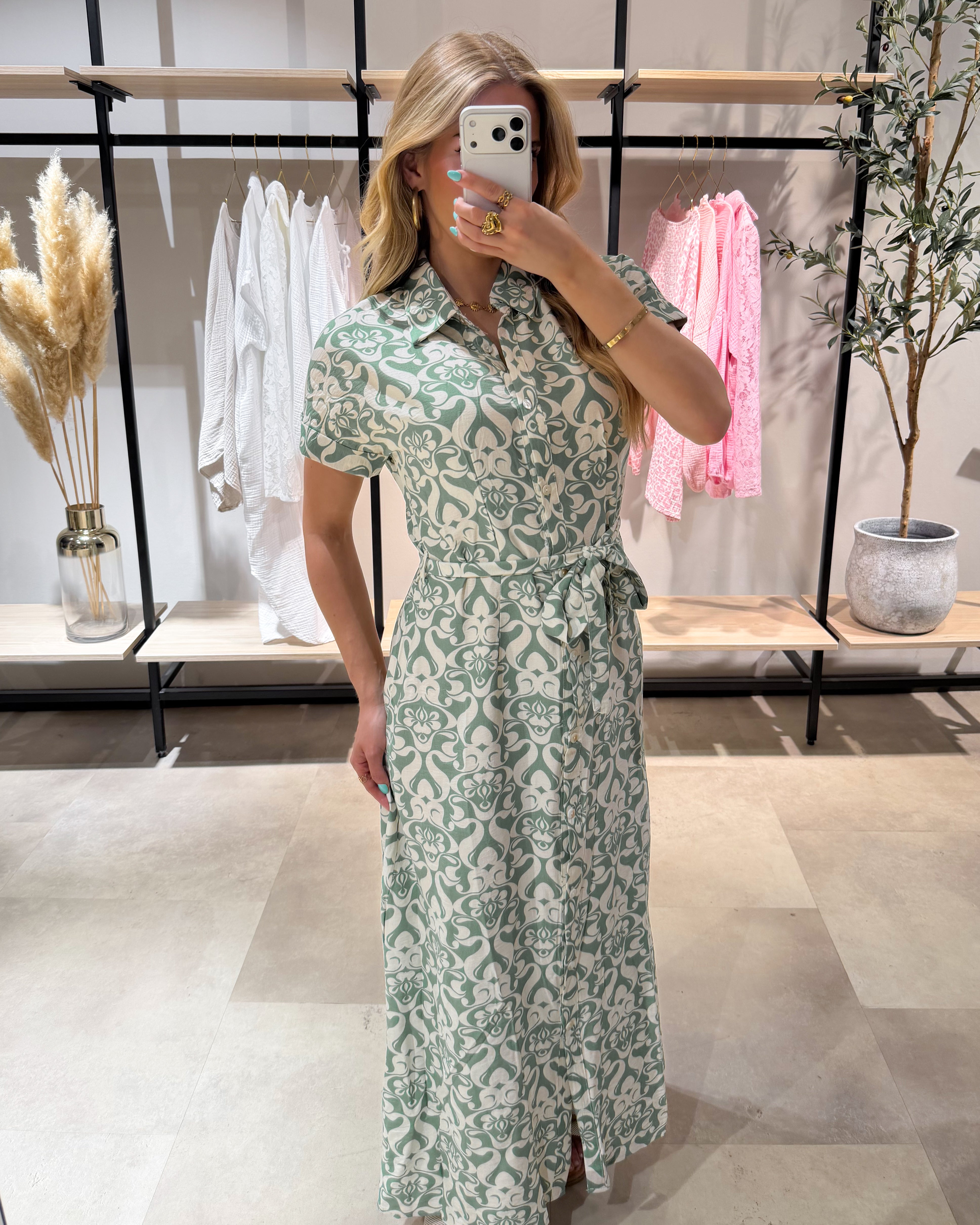 Maxikleid “Jasmina“ Floral Grün