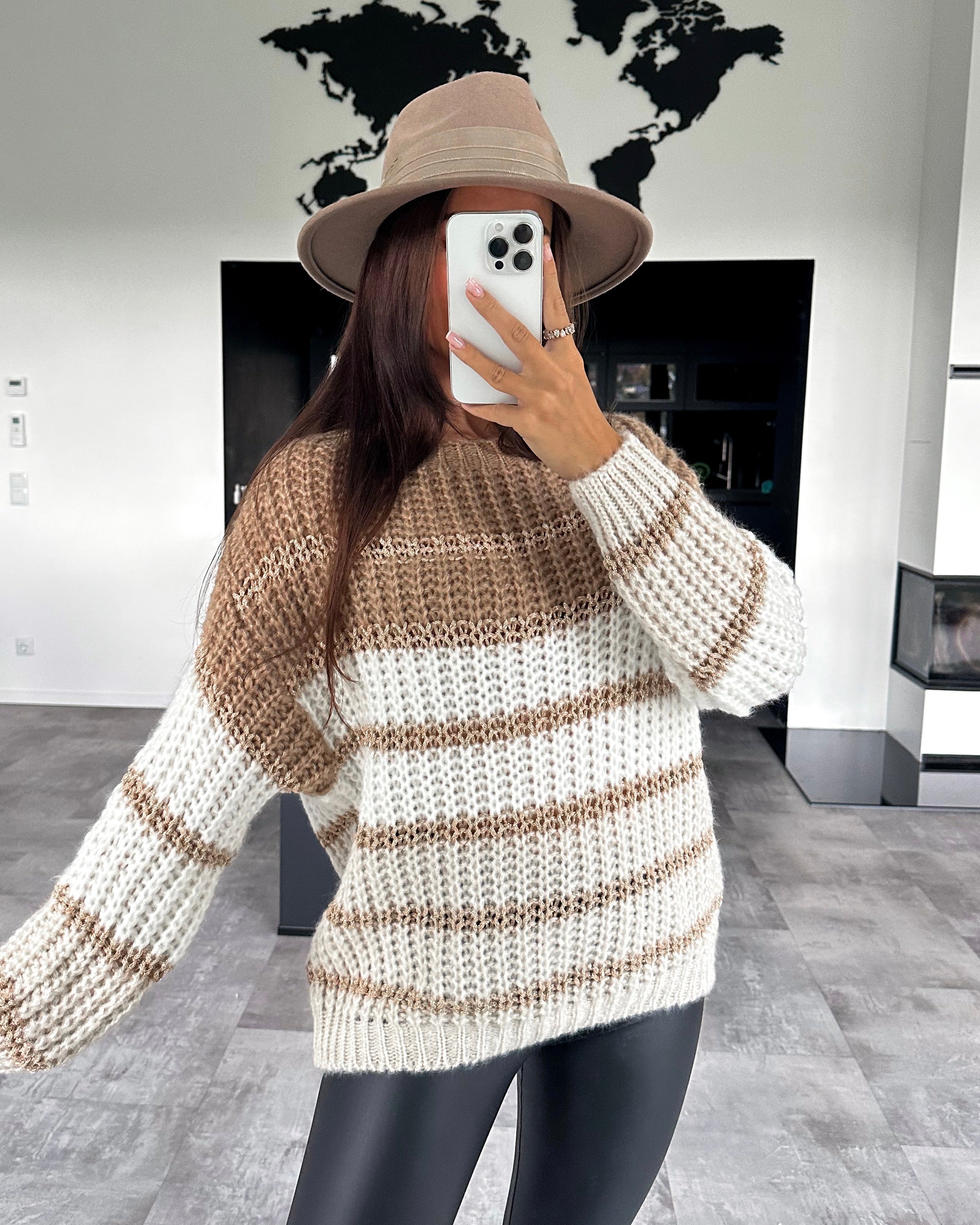 Pullover "Tricolor" Toffee