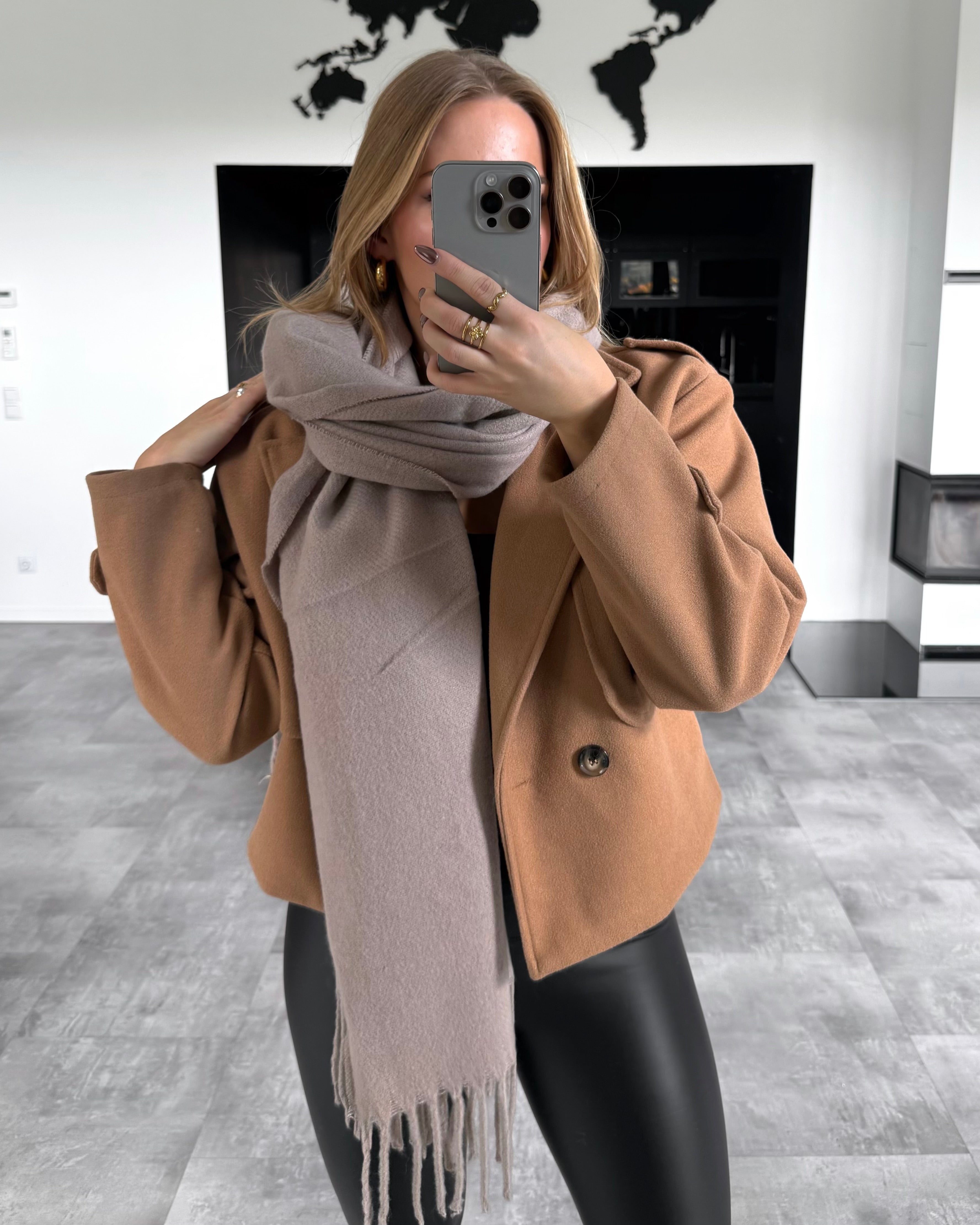 Schal „Alva“ Taupe