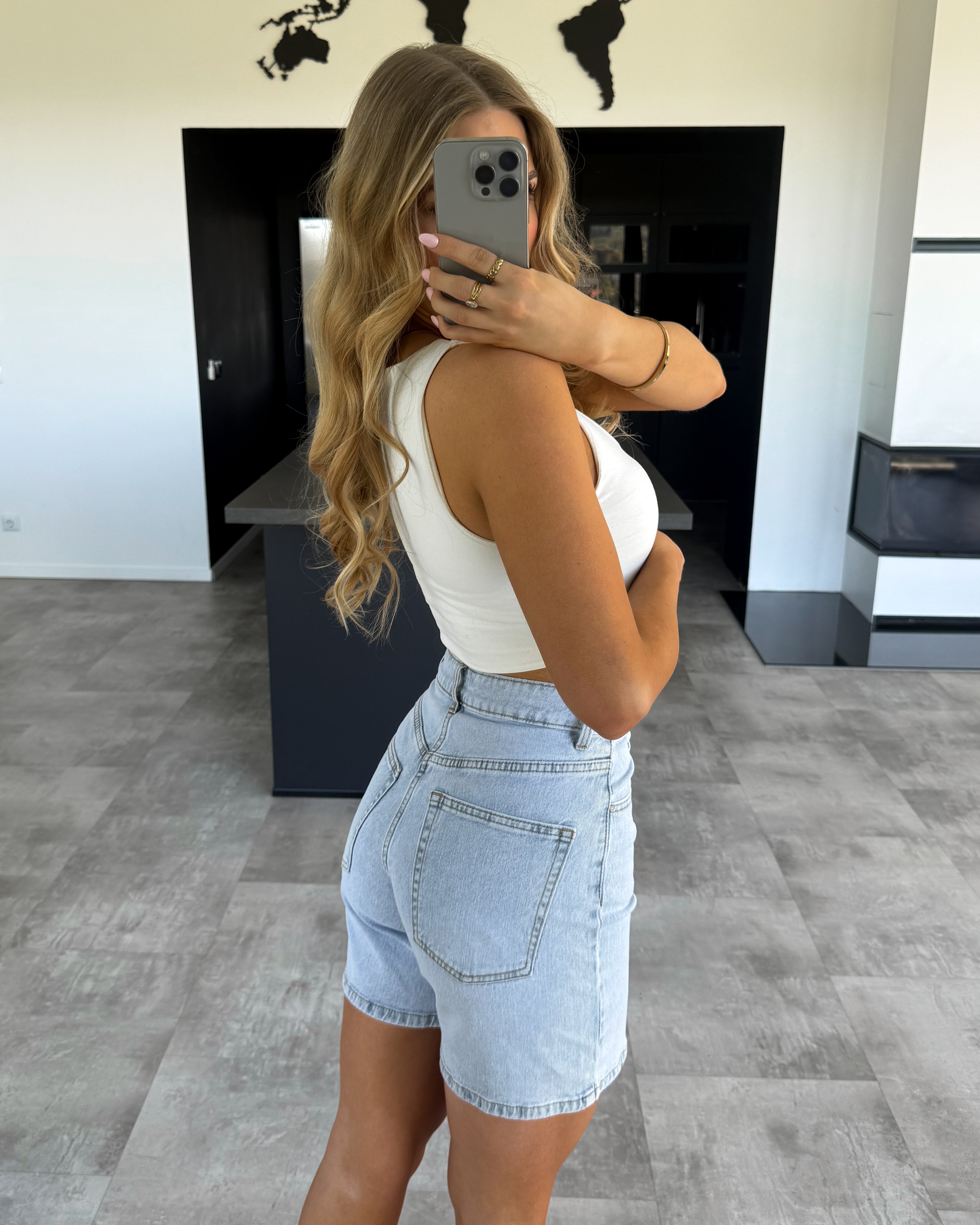 Jeansshorts “Nessa“ Hellblau