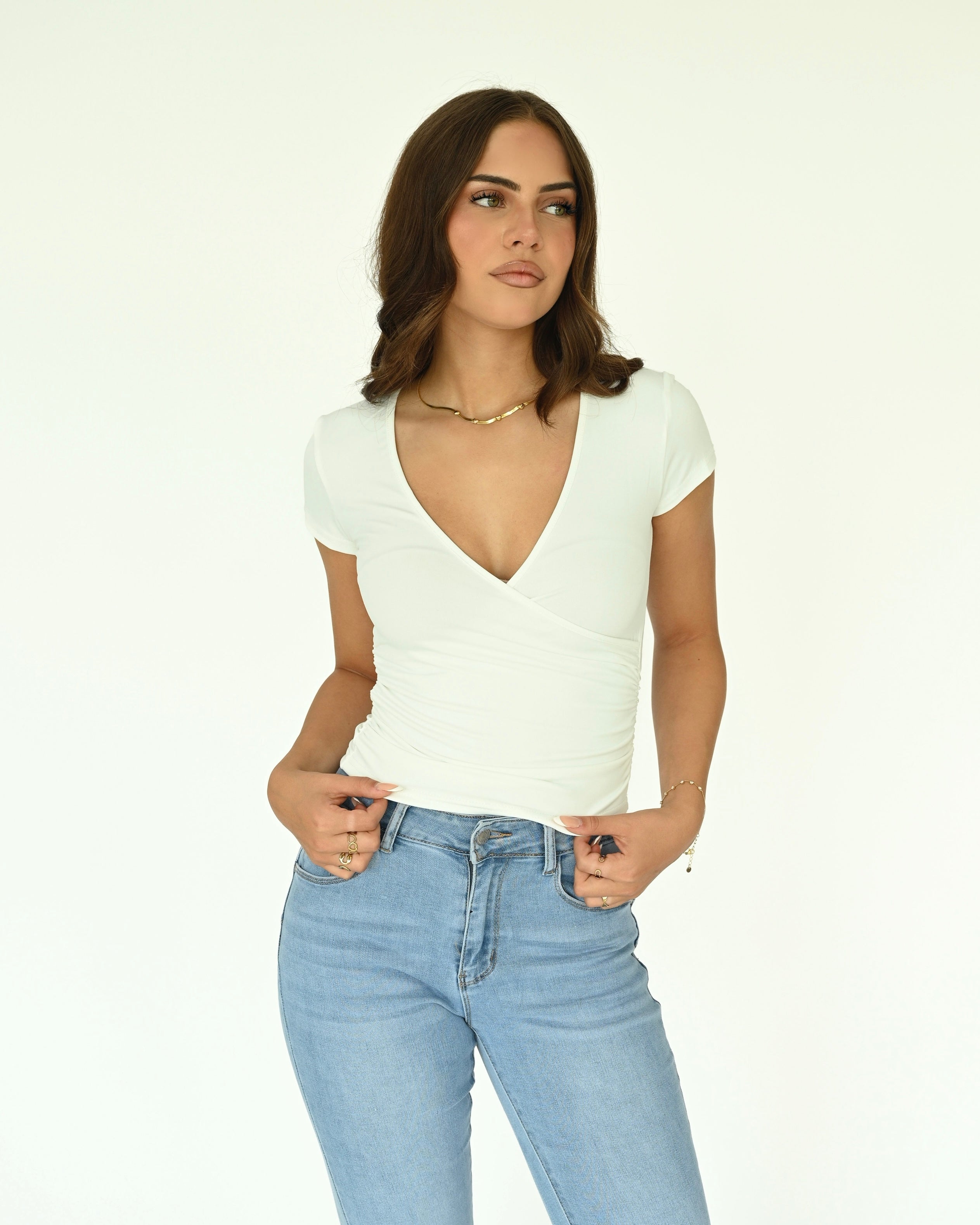 Wickelshirt V-Neck
