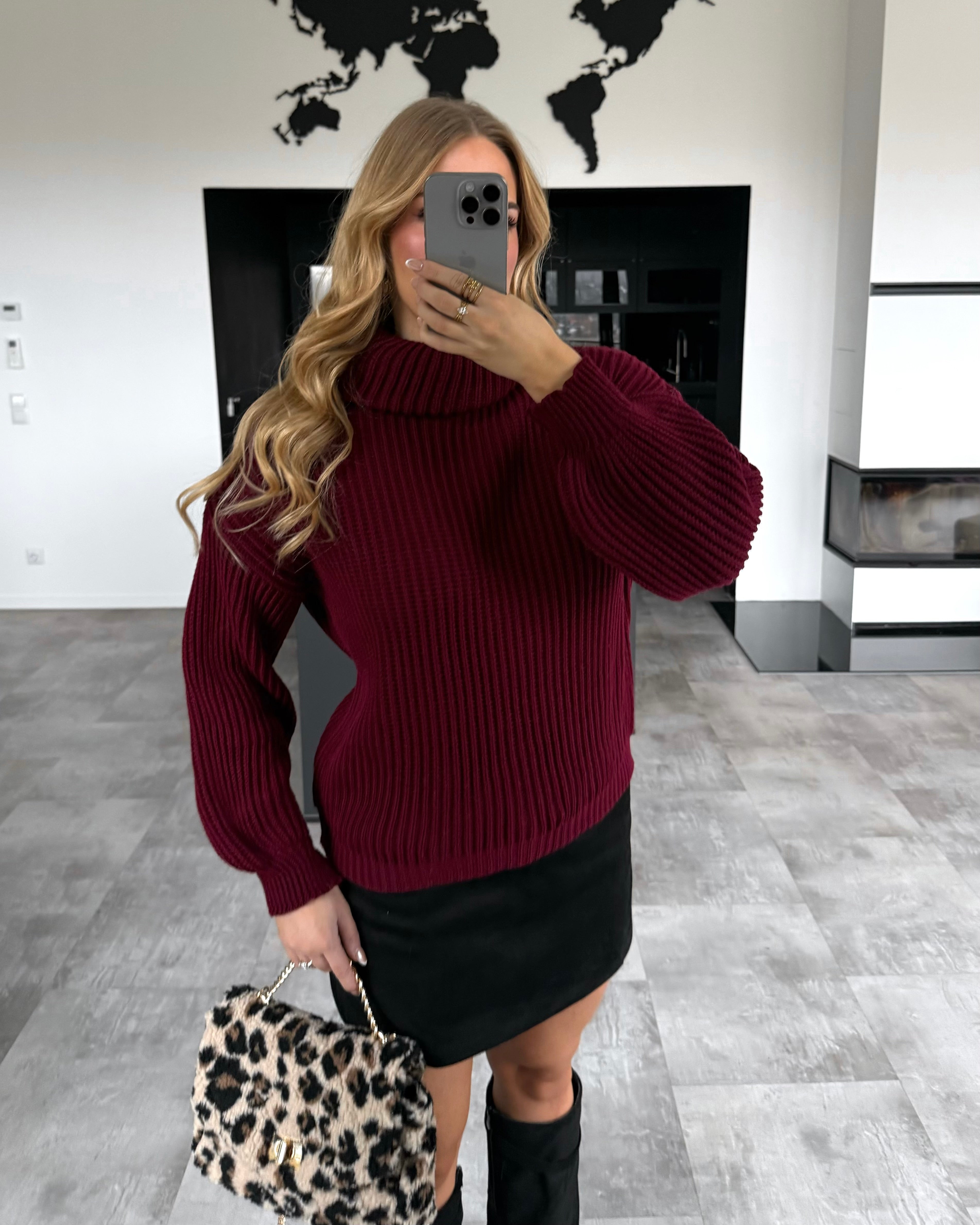 Strickpullover “Elva” Bordeaux