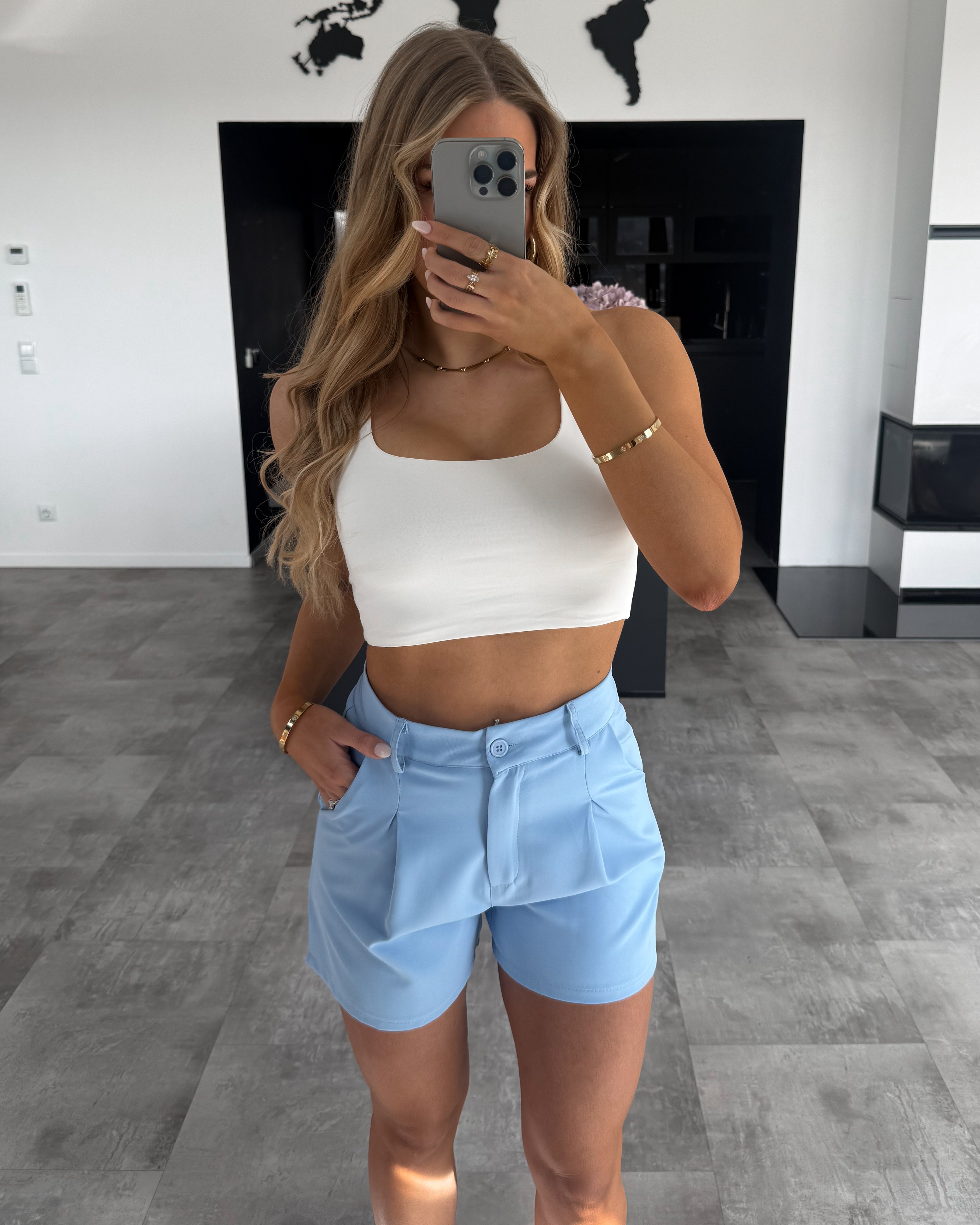 Shorts „Rina“ Hellblau