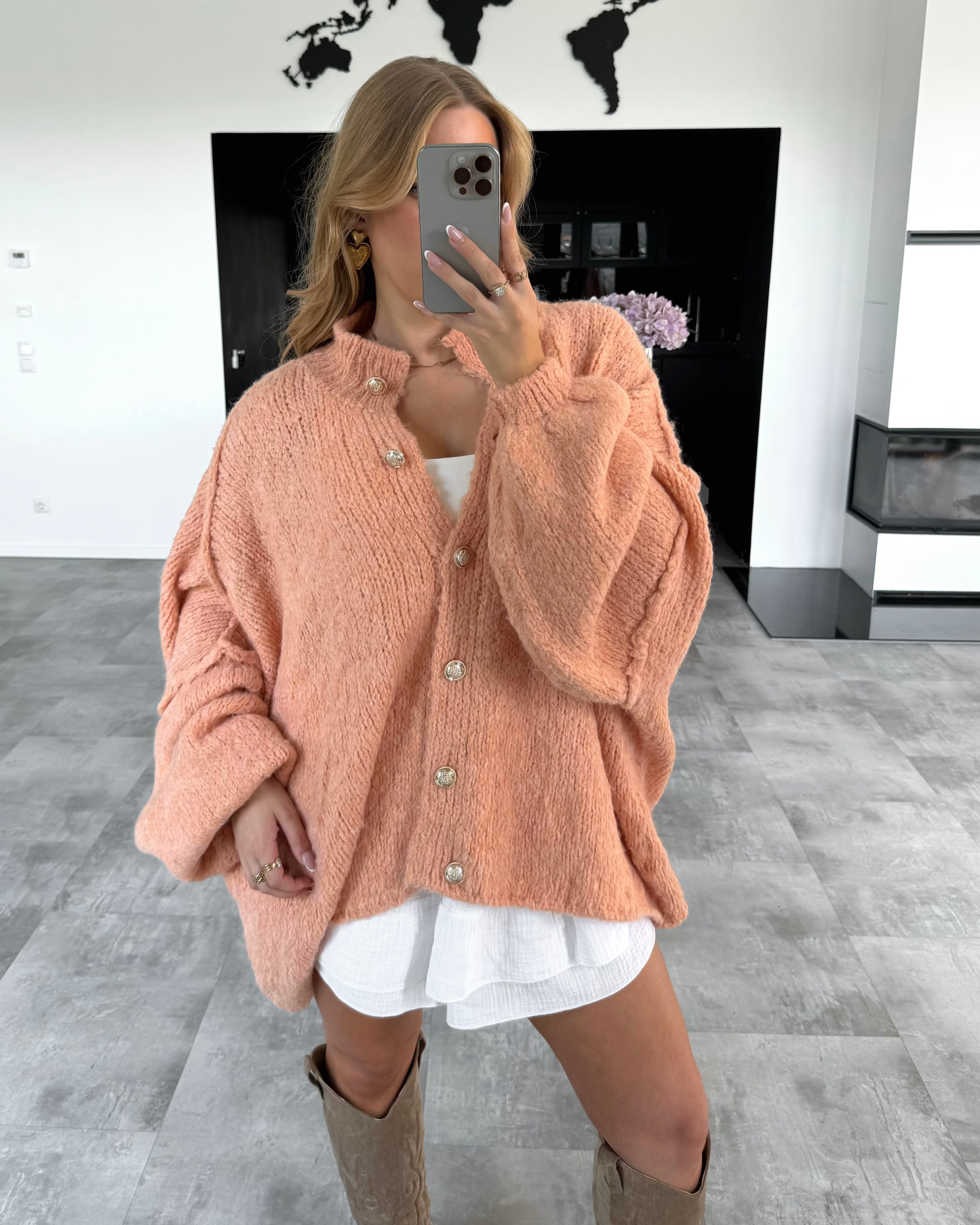 Cardigan "Cece" Apricot