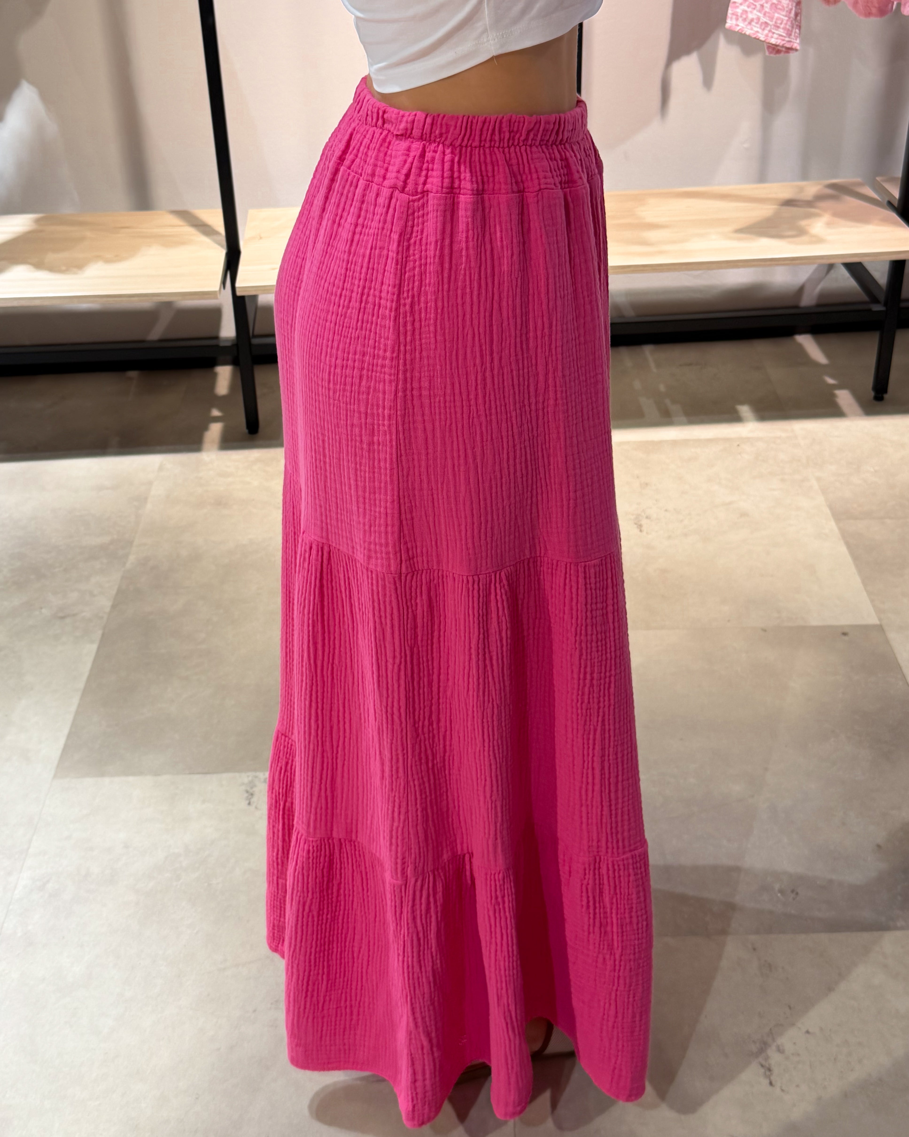 Musselin Rock “Ohana“ Fuchsienpink