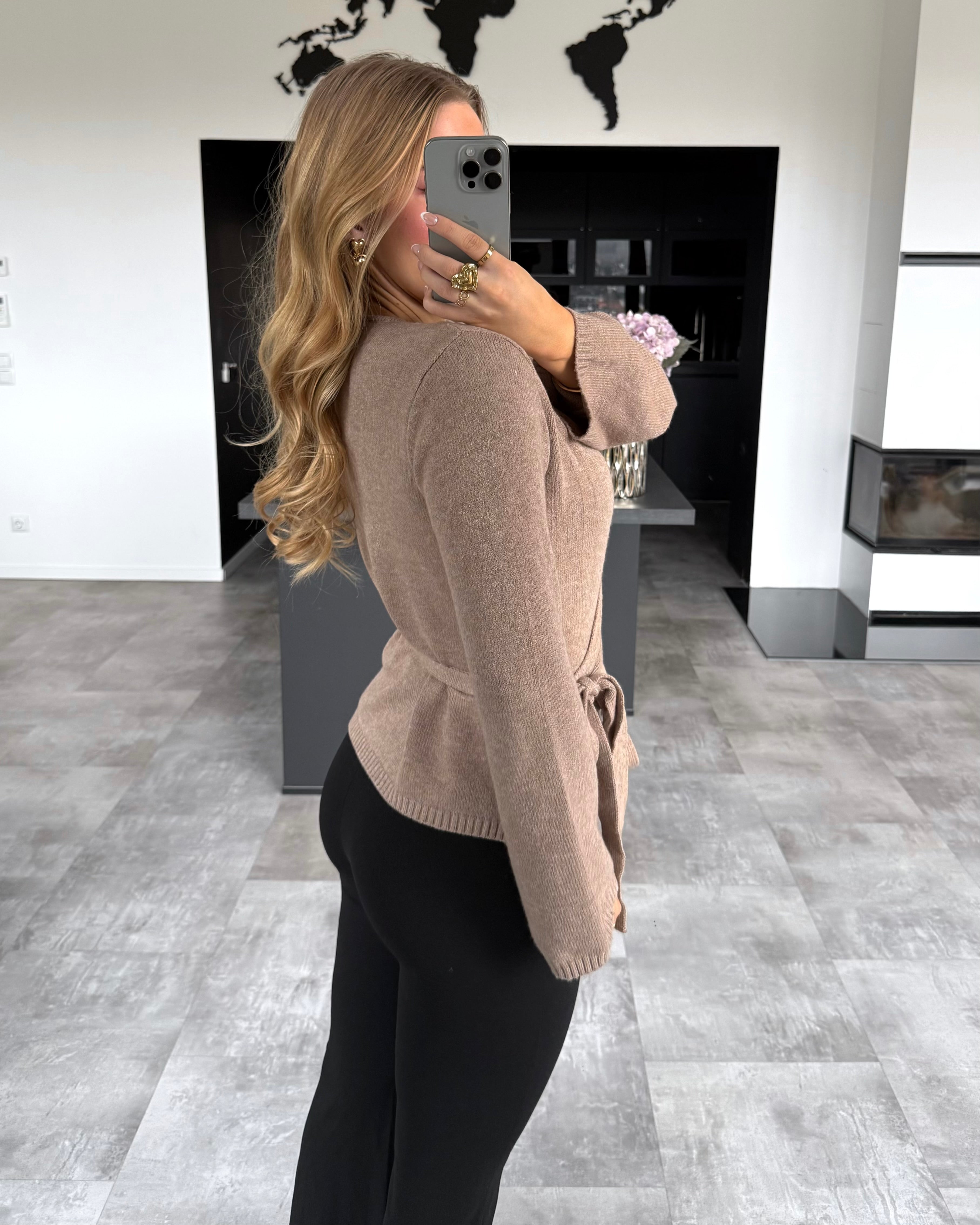 Wickel-Cardigan "Jovie" Taupe