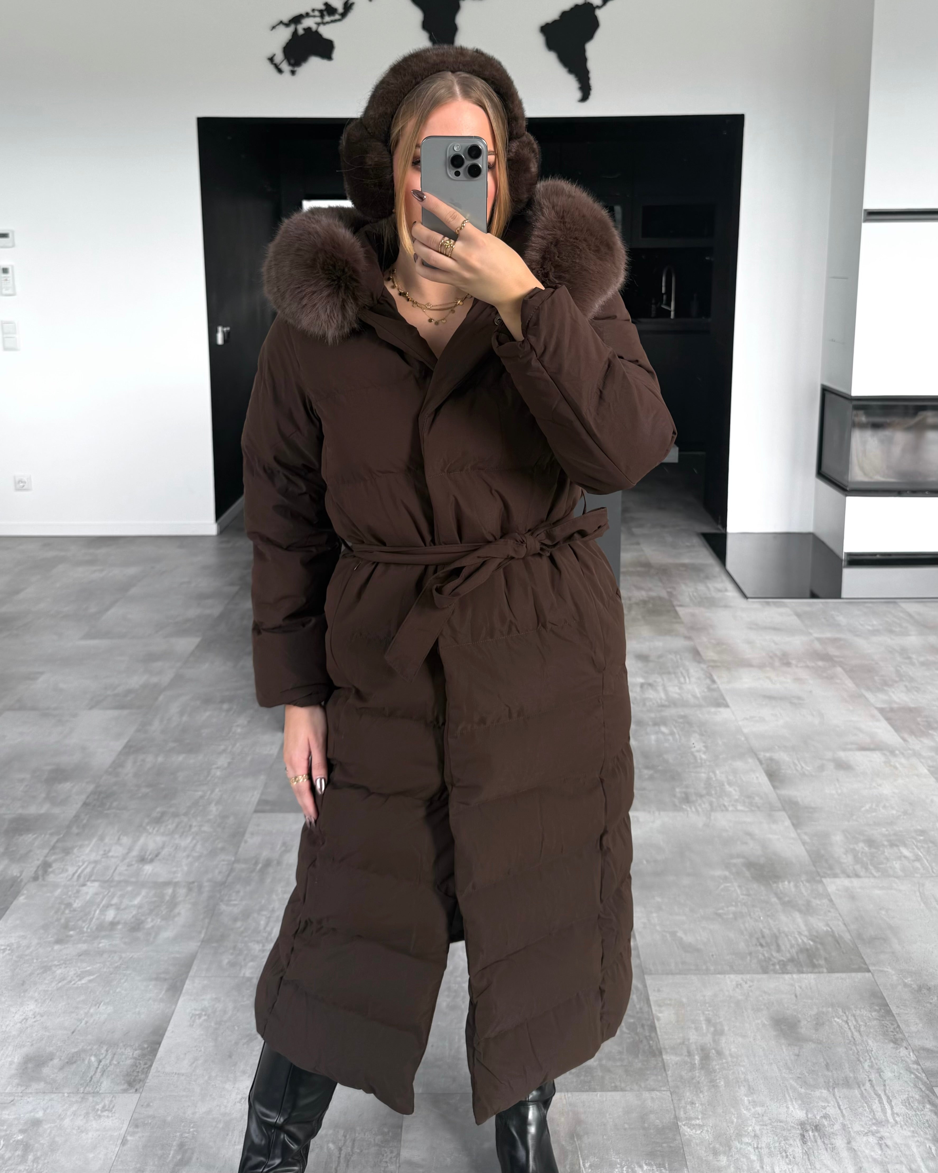 Wintermantel „North“ Chocolate