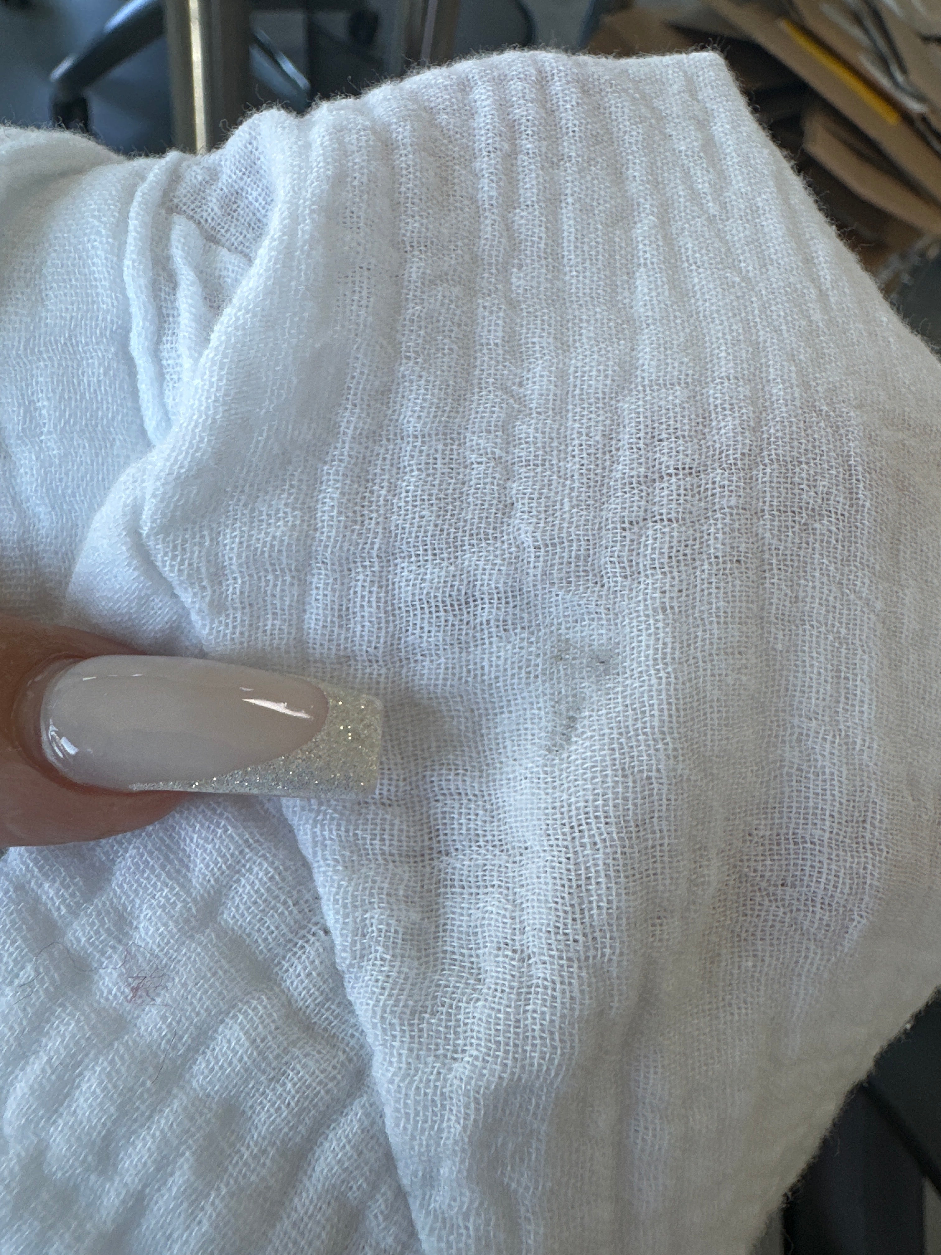 BWARE Musselin Knotenshirt "Lia" Weiß #117