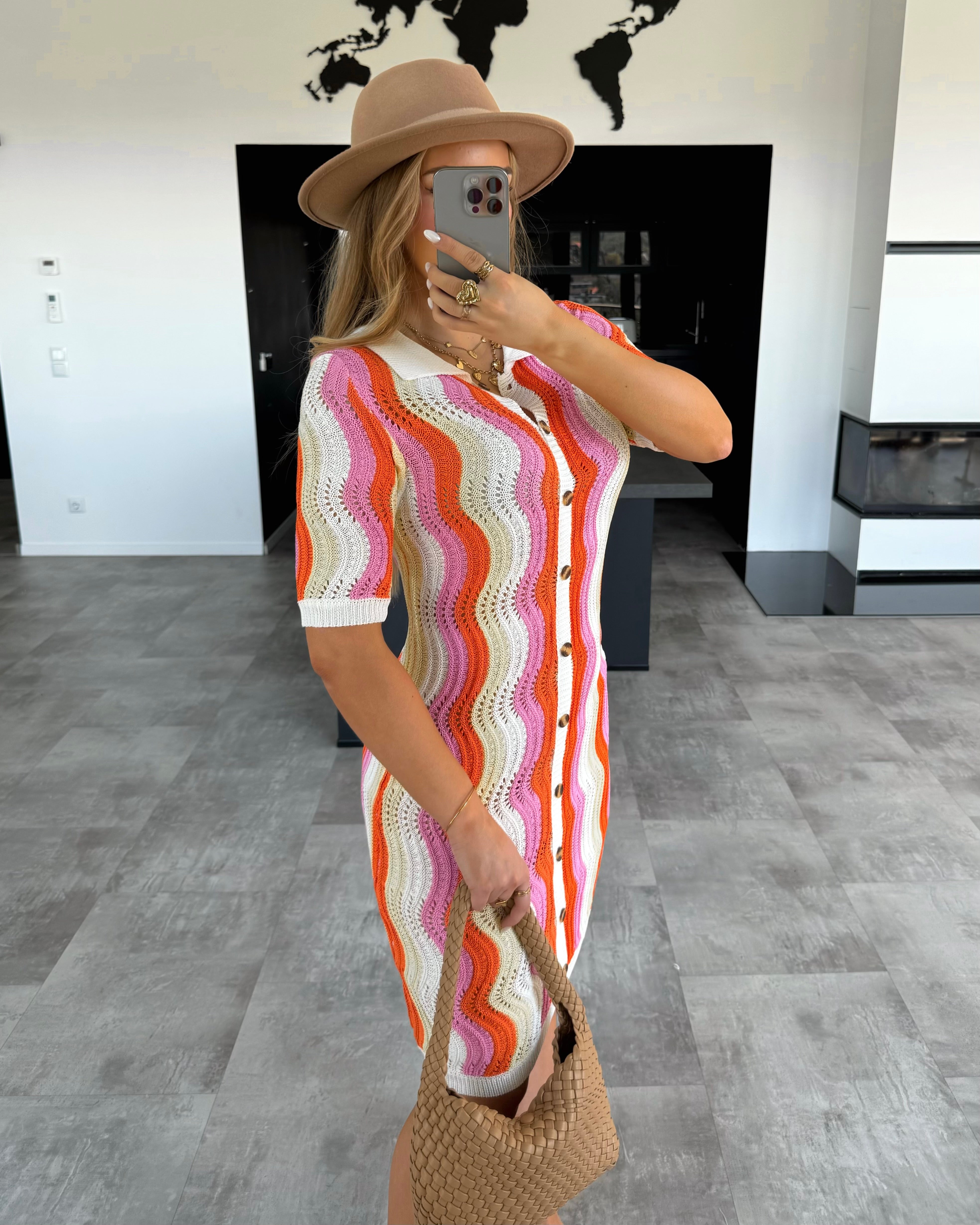 Häkelkleid "Luciana" Multicolor