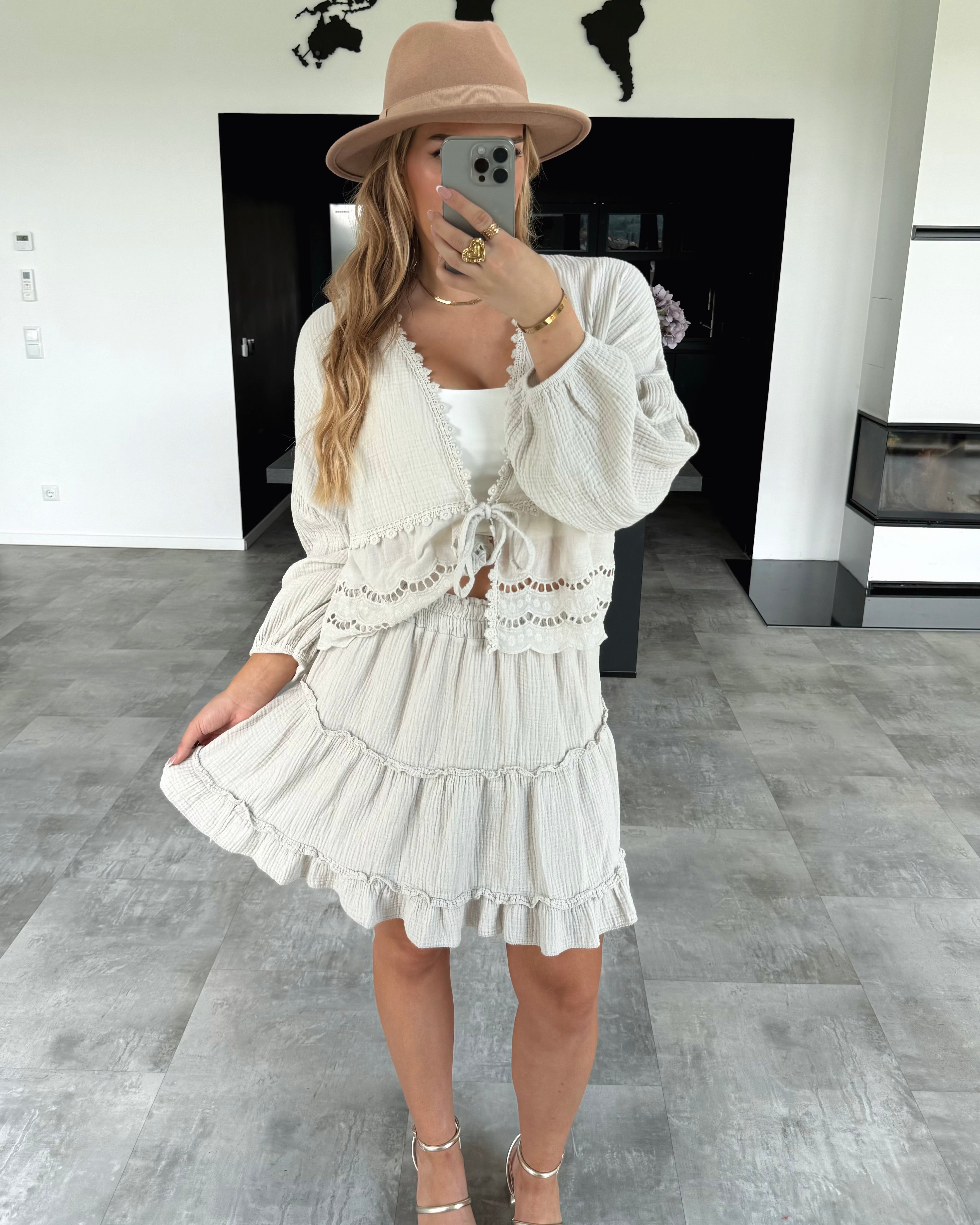 Musselin Rock „Sidney“ Beige