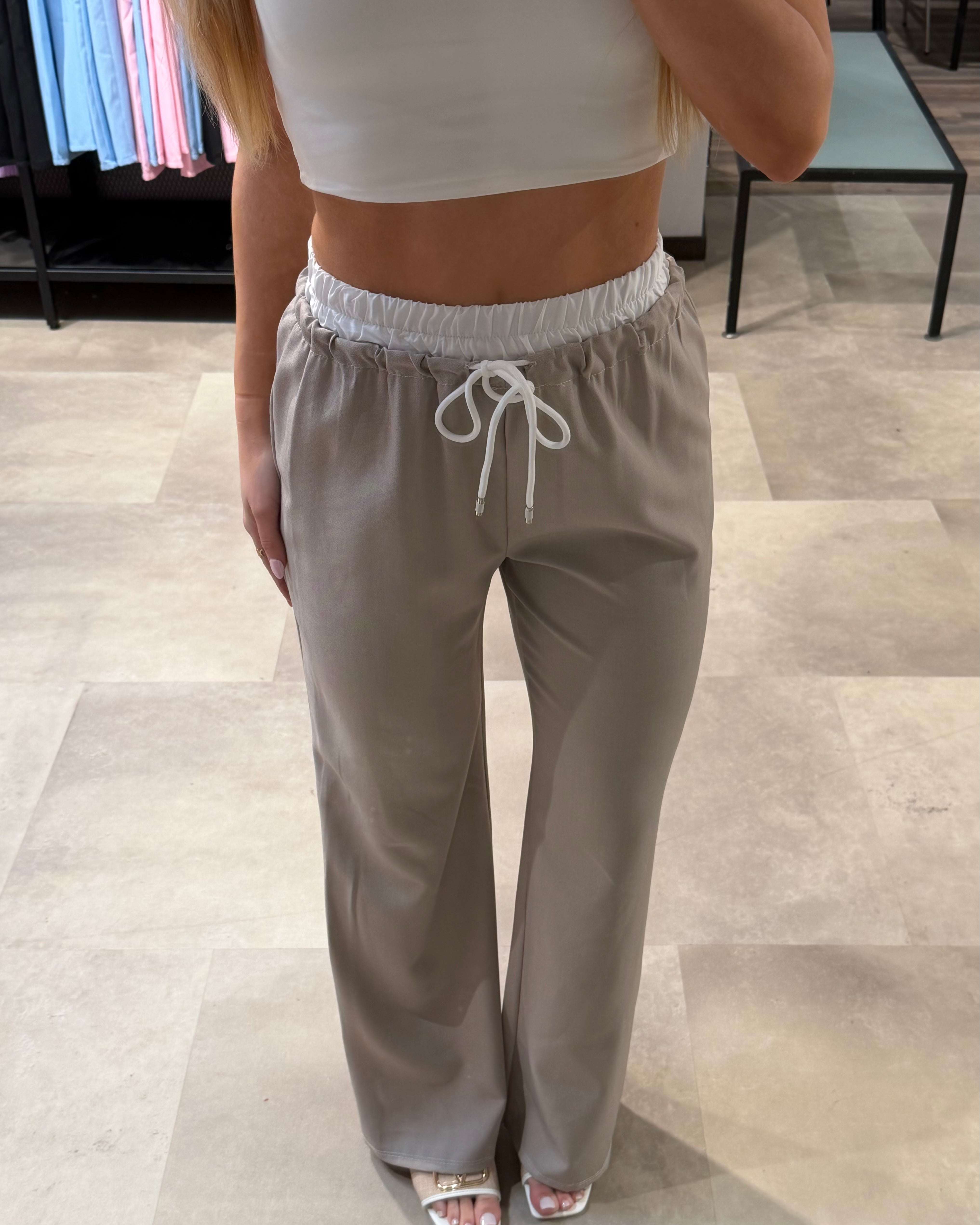 Stoffhose “Mara“ Taupe