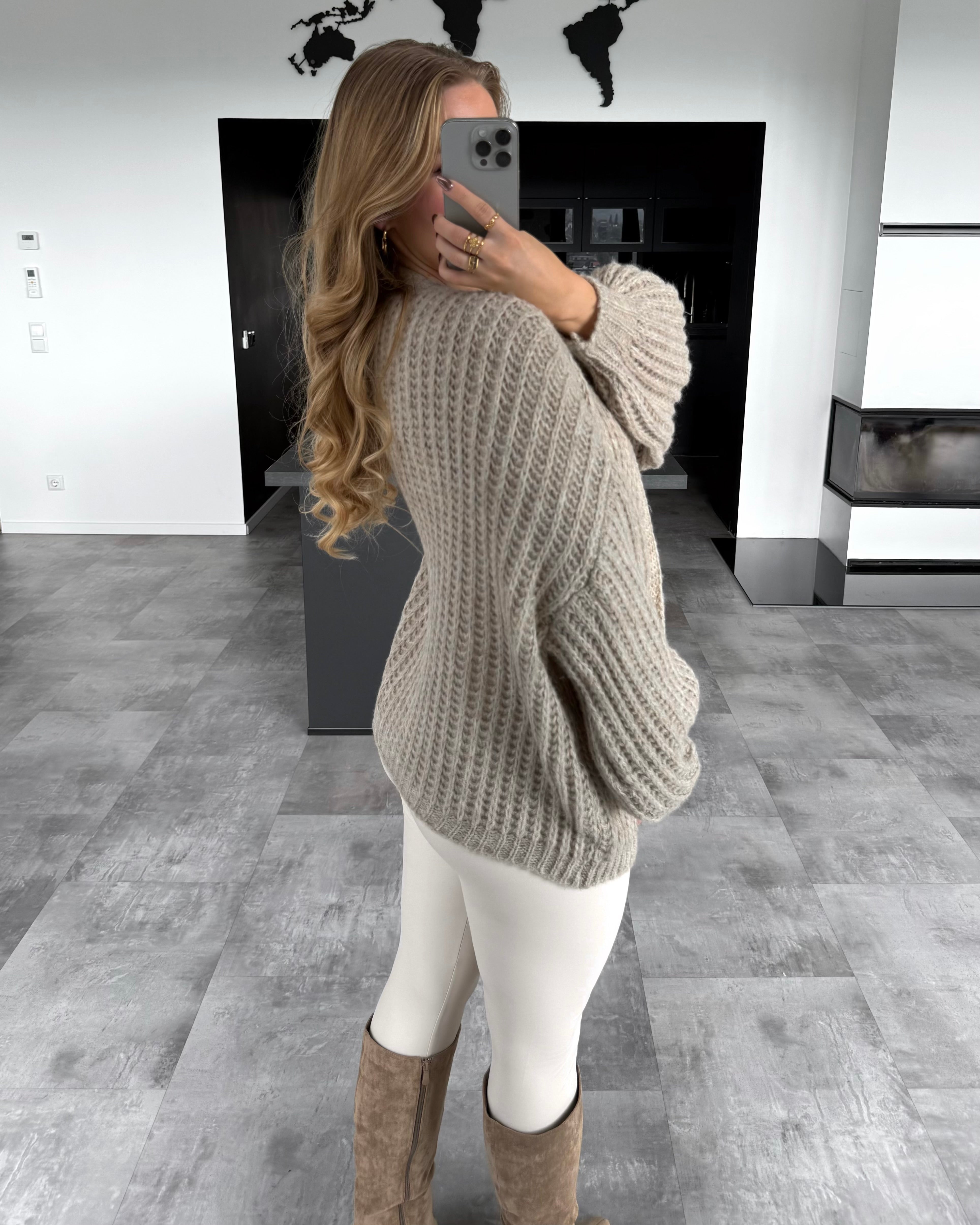 Cardigan "Cosima" Taupe
