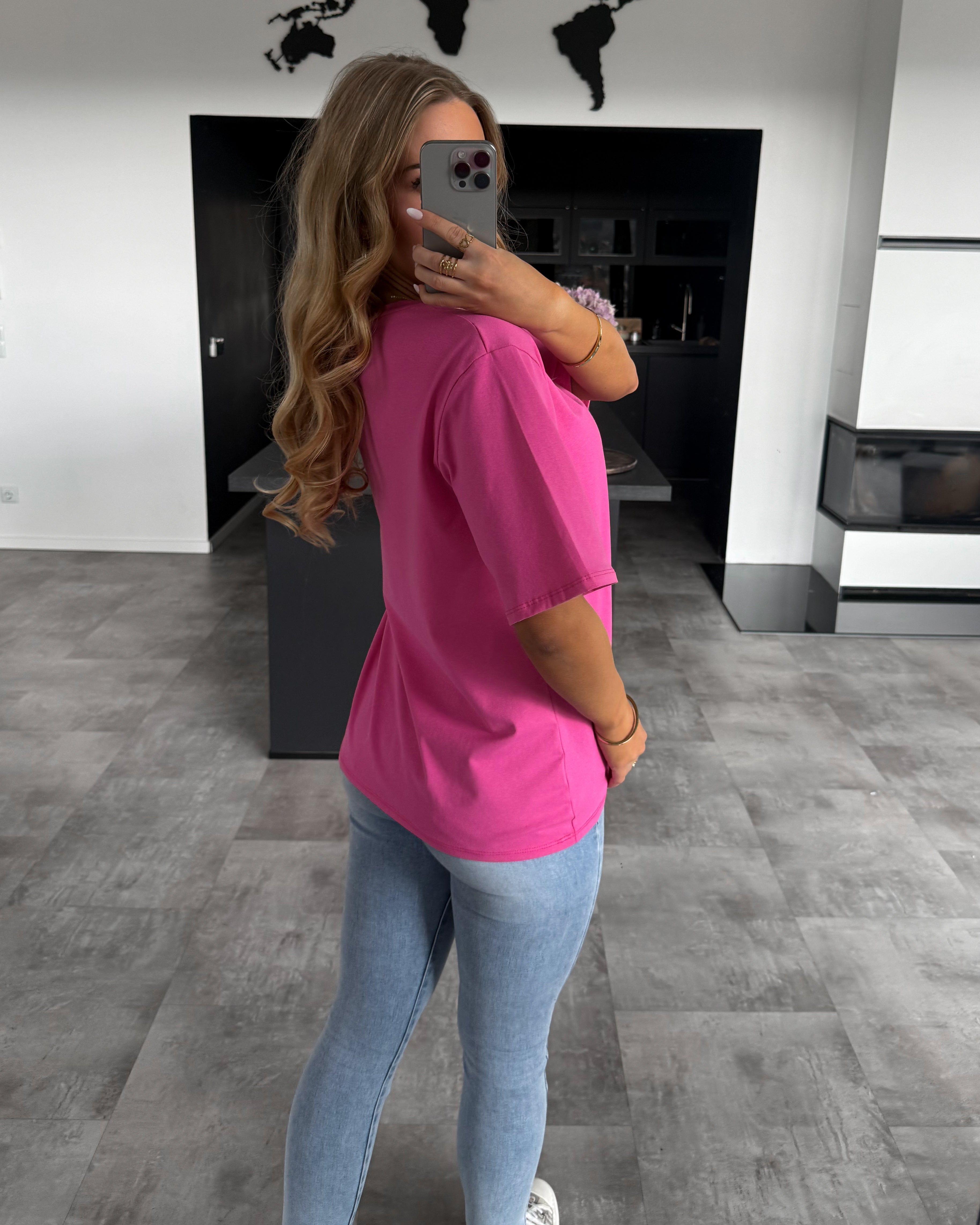 Baumwoll T-Shirt "Becky" Pink