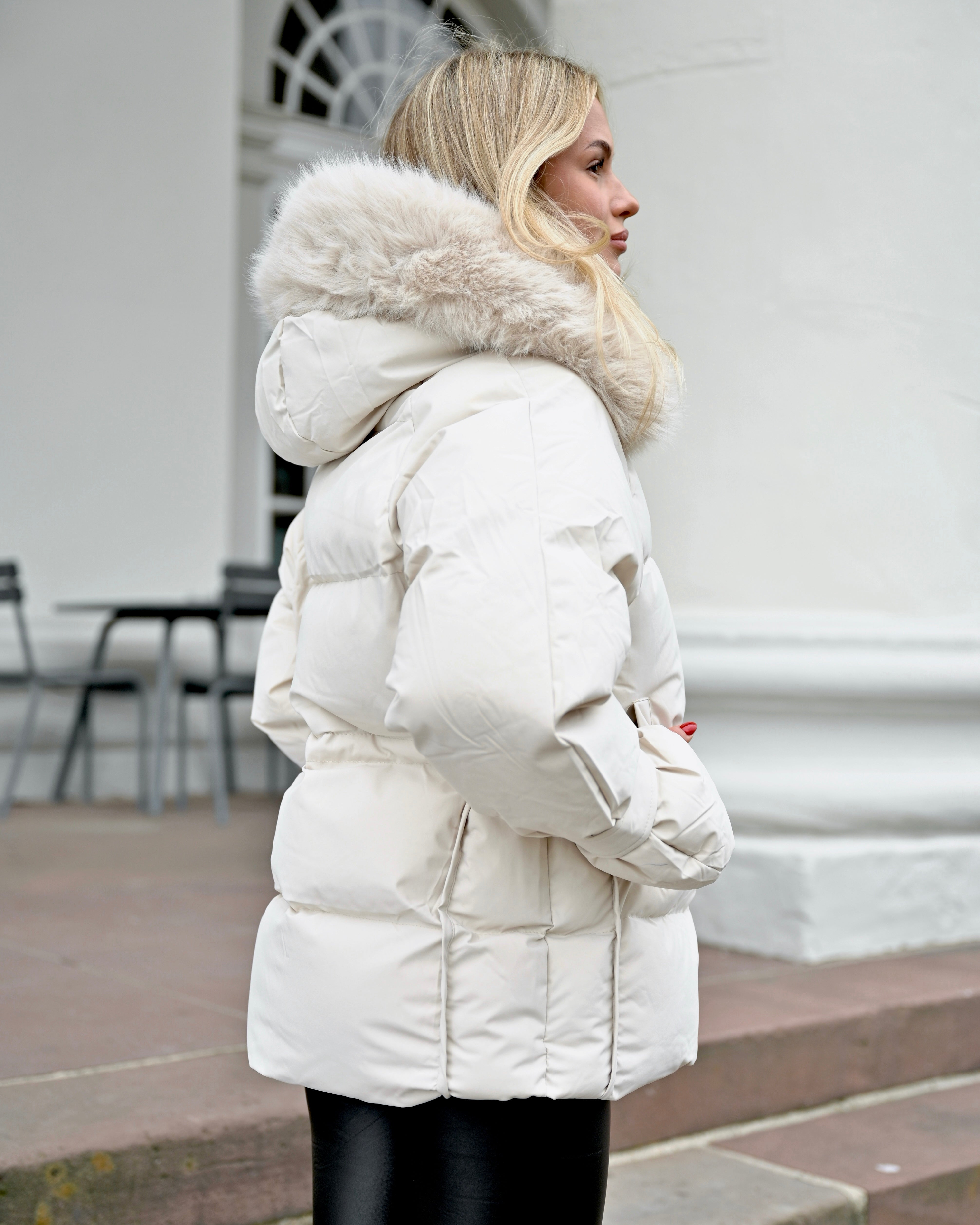 Winterjacke „Yule“ Creme