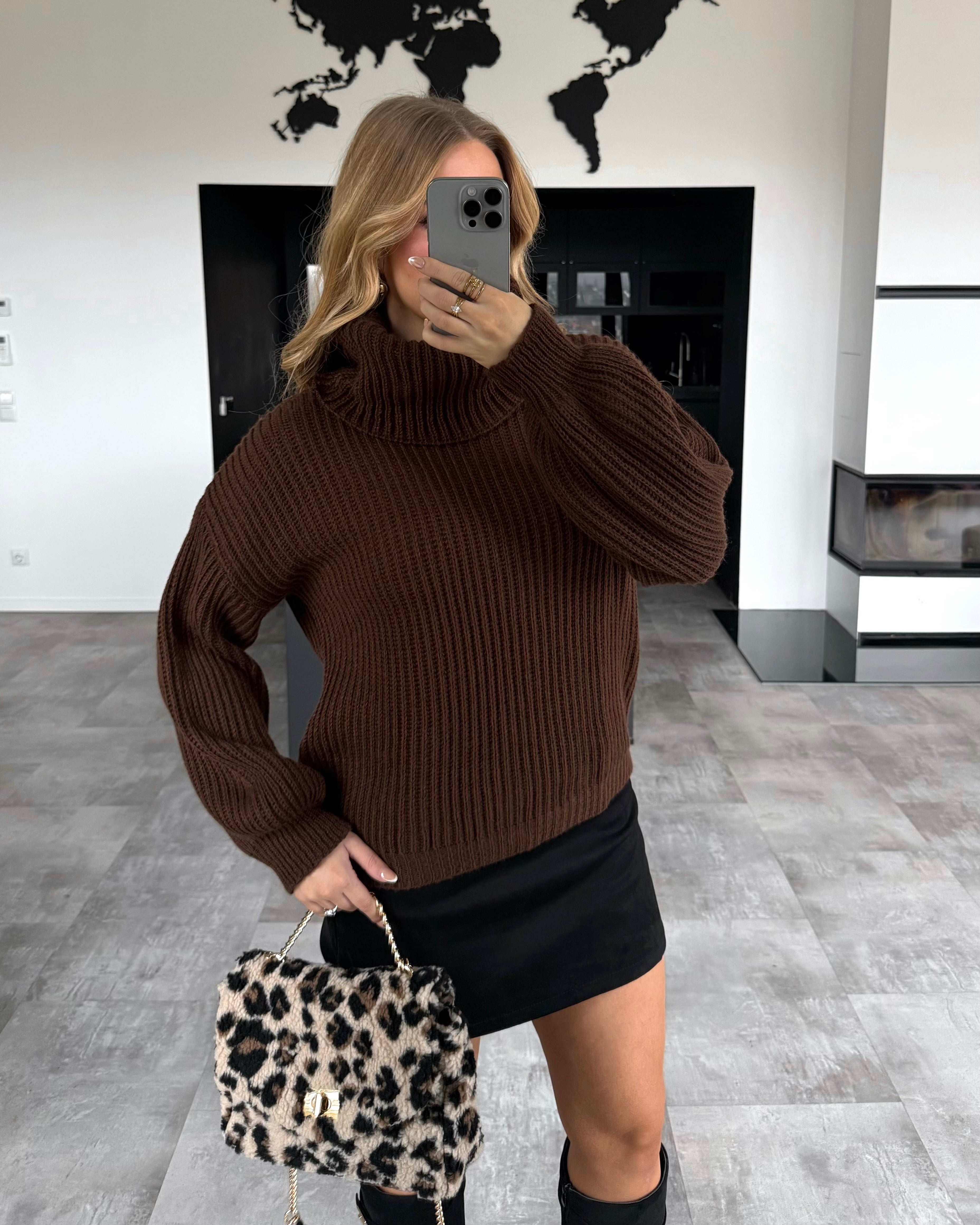 Strickpullover “Elva” Chocolate