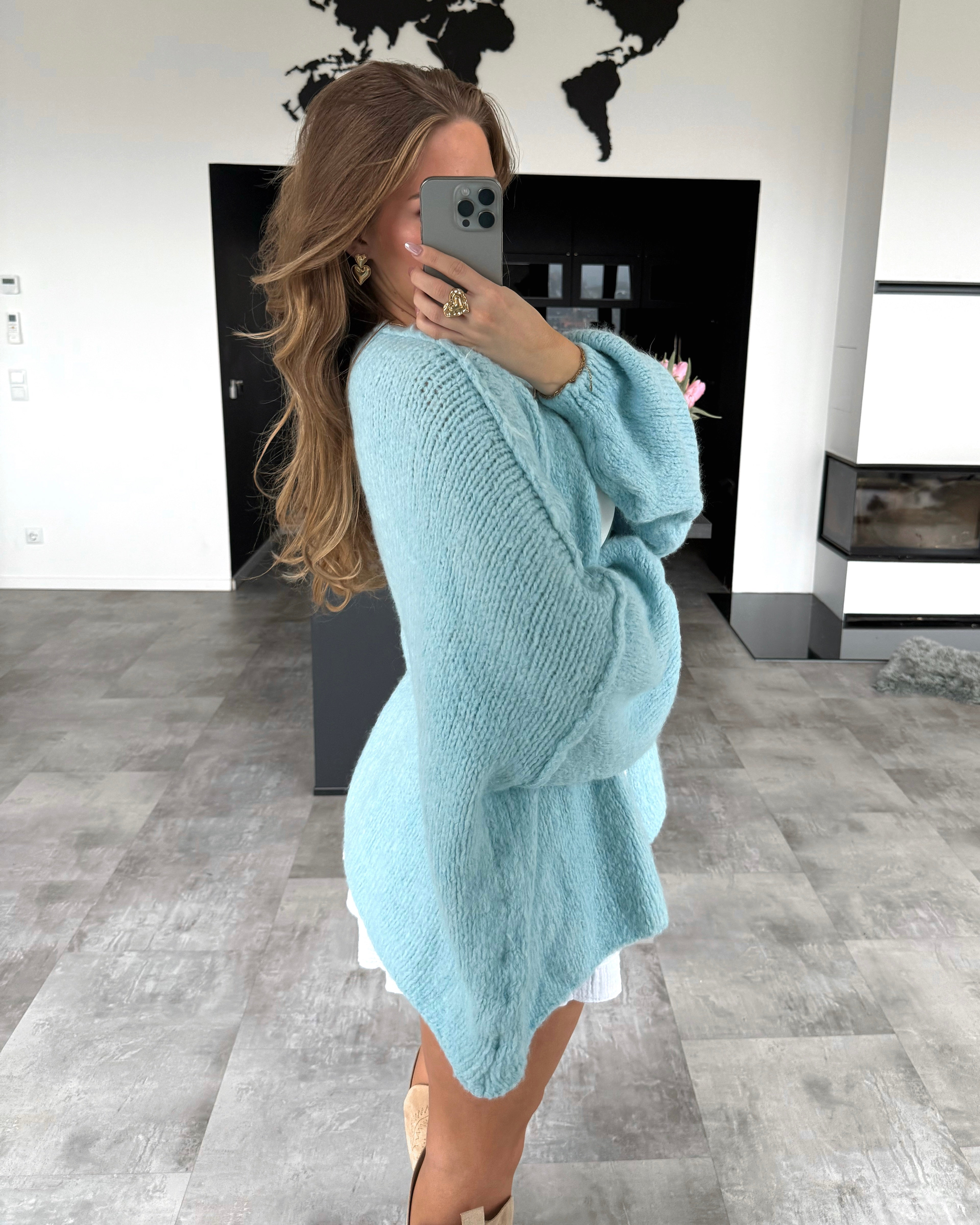 Cardigan “Livy" Hellblau