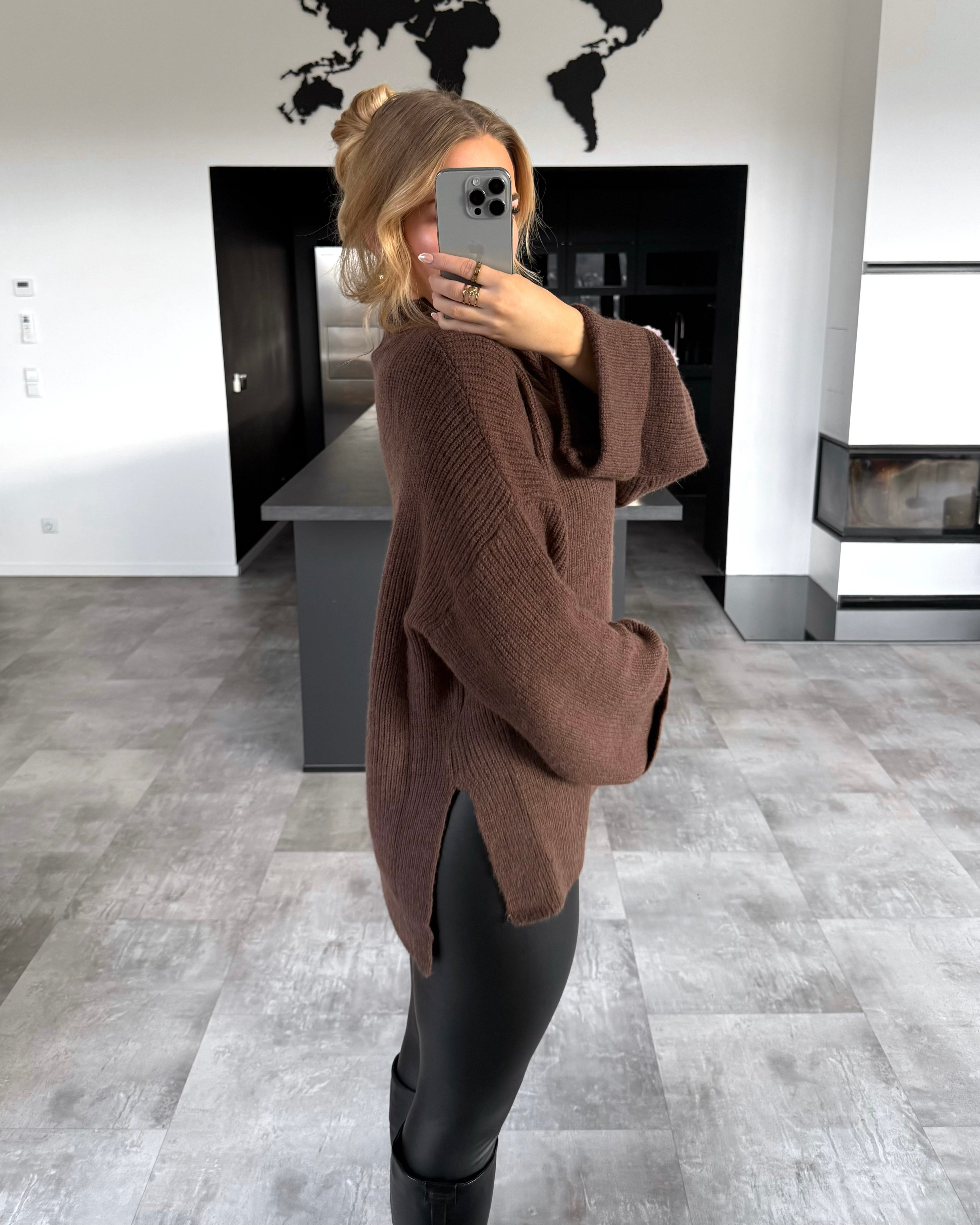 Strickpullover "Lina“ Braun