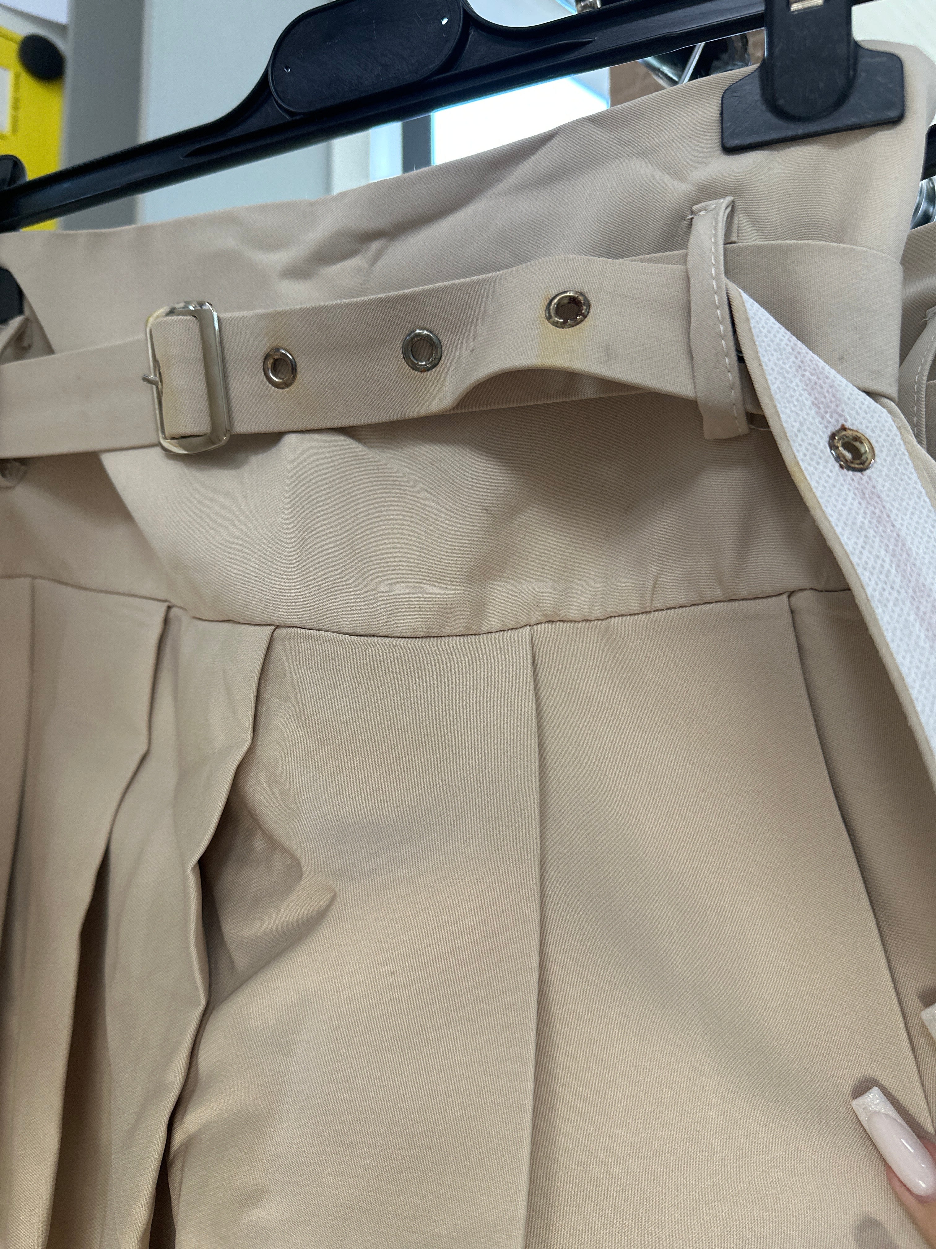 BWARE Hosenrock „Nova“ mit Gürtel Beige #115