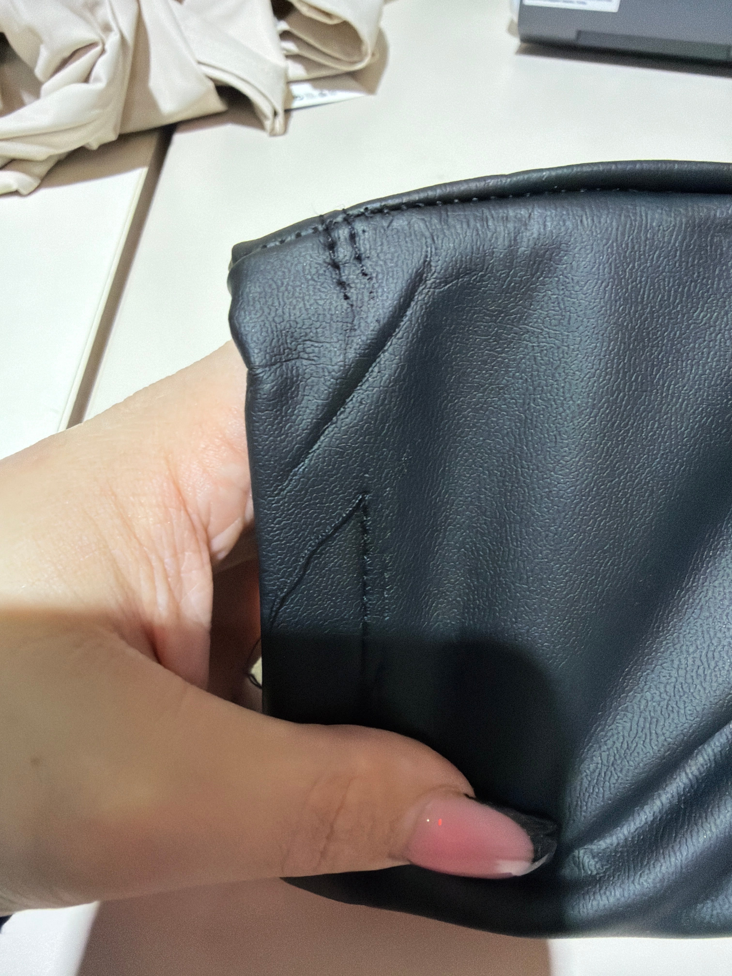 BWARE Lederleggings Gefüttert Schwarz #160