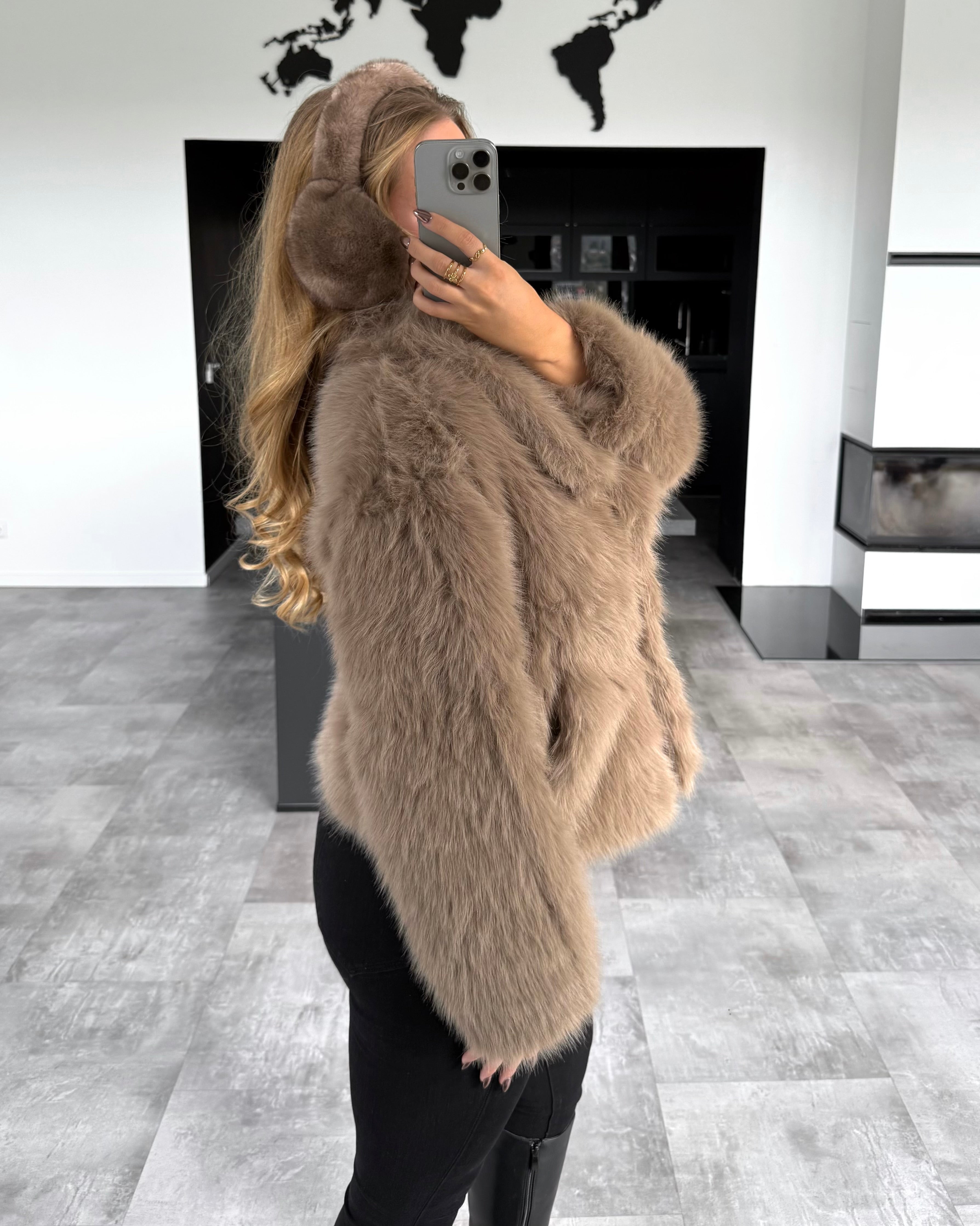 Felljacke “Rachelle“ Taupe