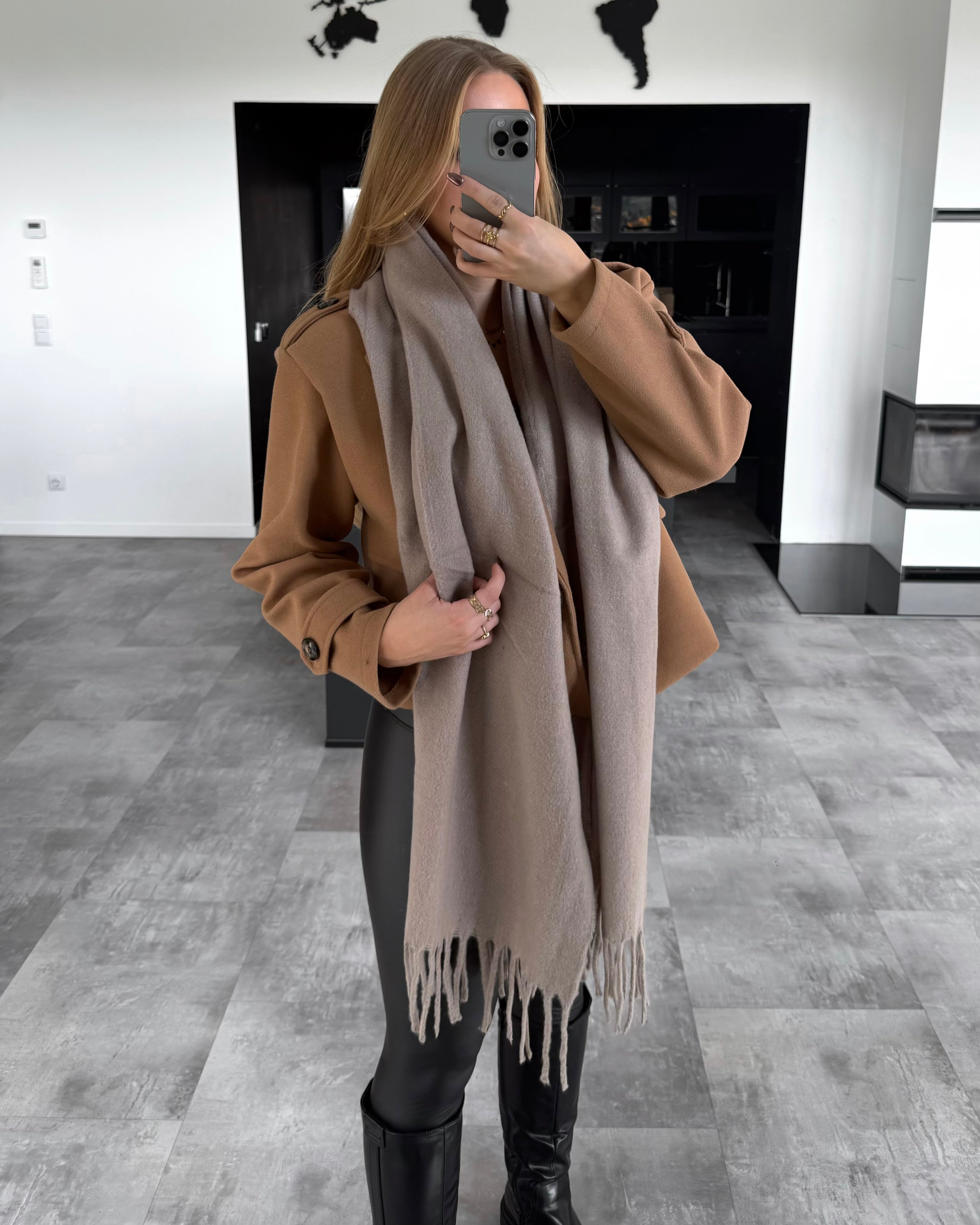 Schal „Alva“ Taupe