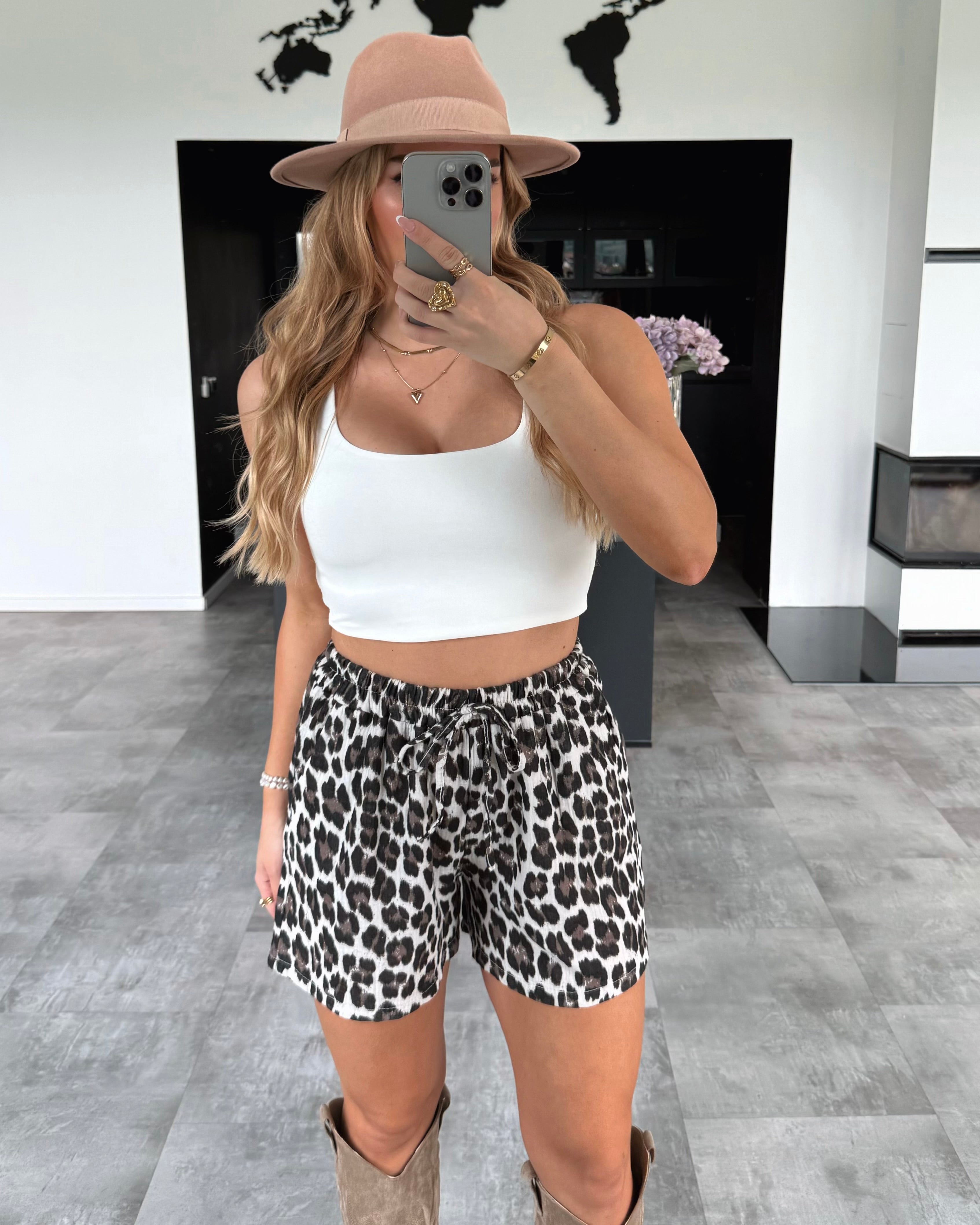 Musselin Shorts “Kira” Leo