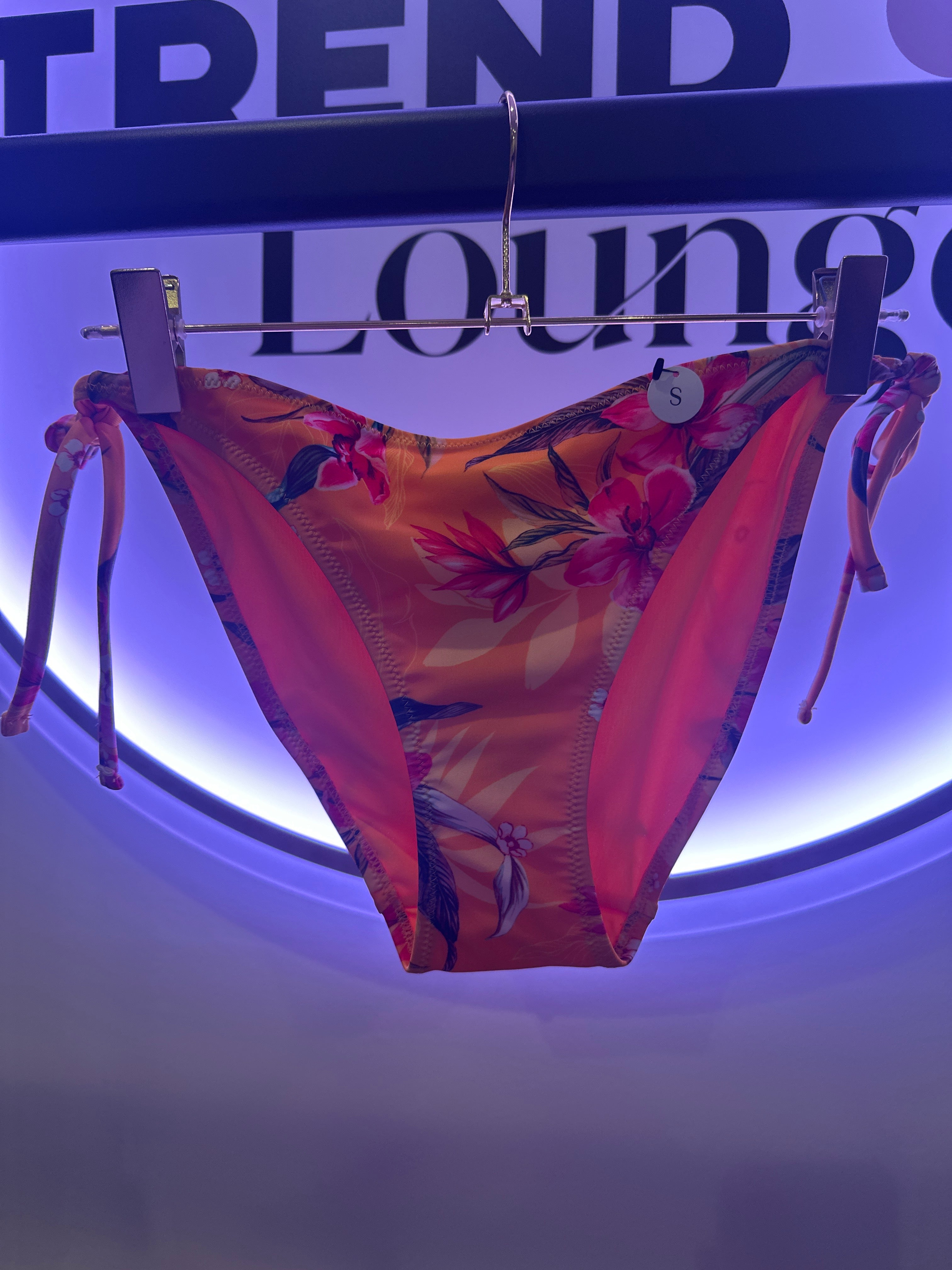 EINZELSTÜCK Bikini Hose Orange mit Muster #82