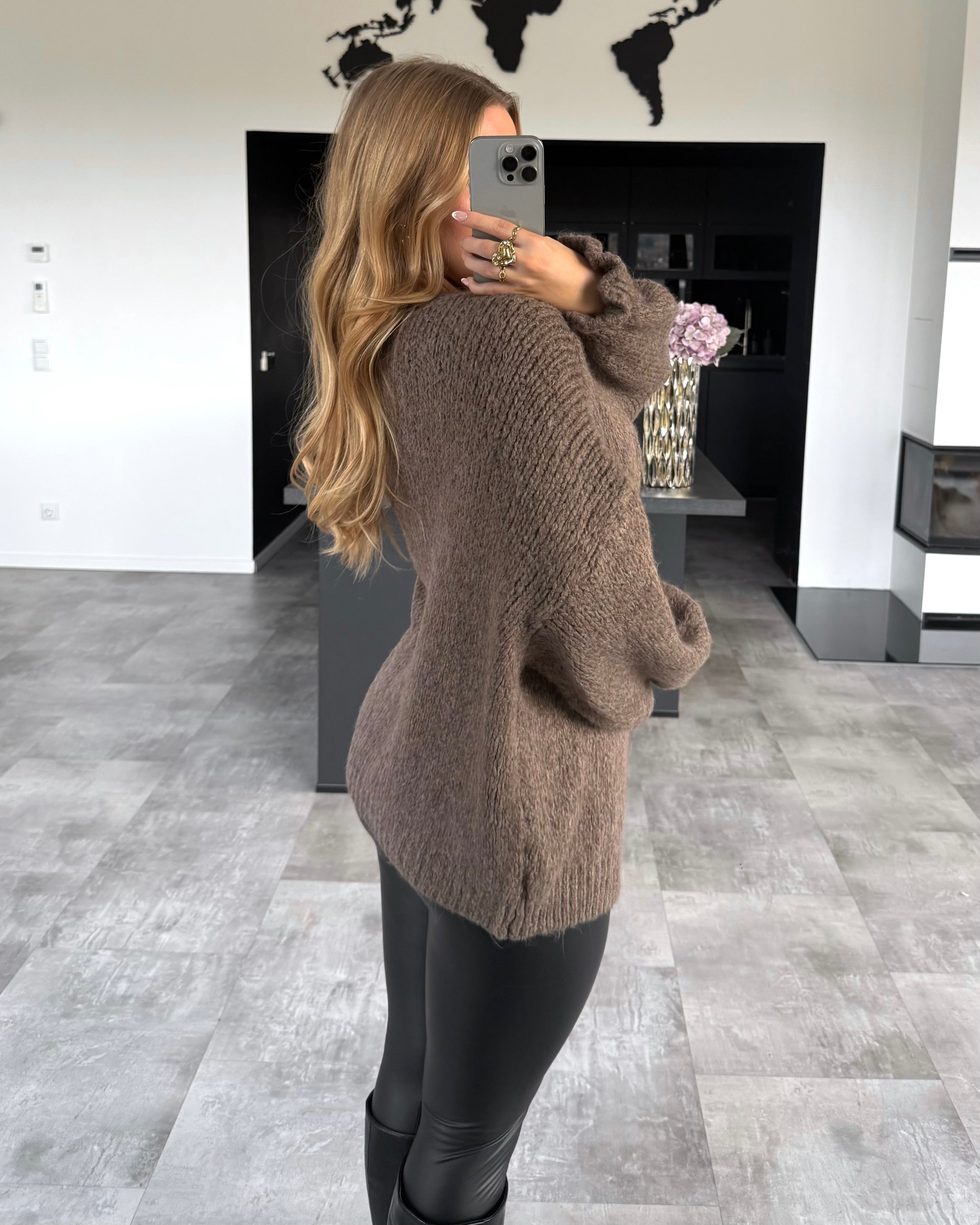 Cardigan "Mary" Hellbraun