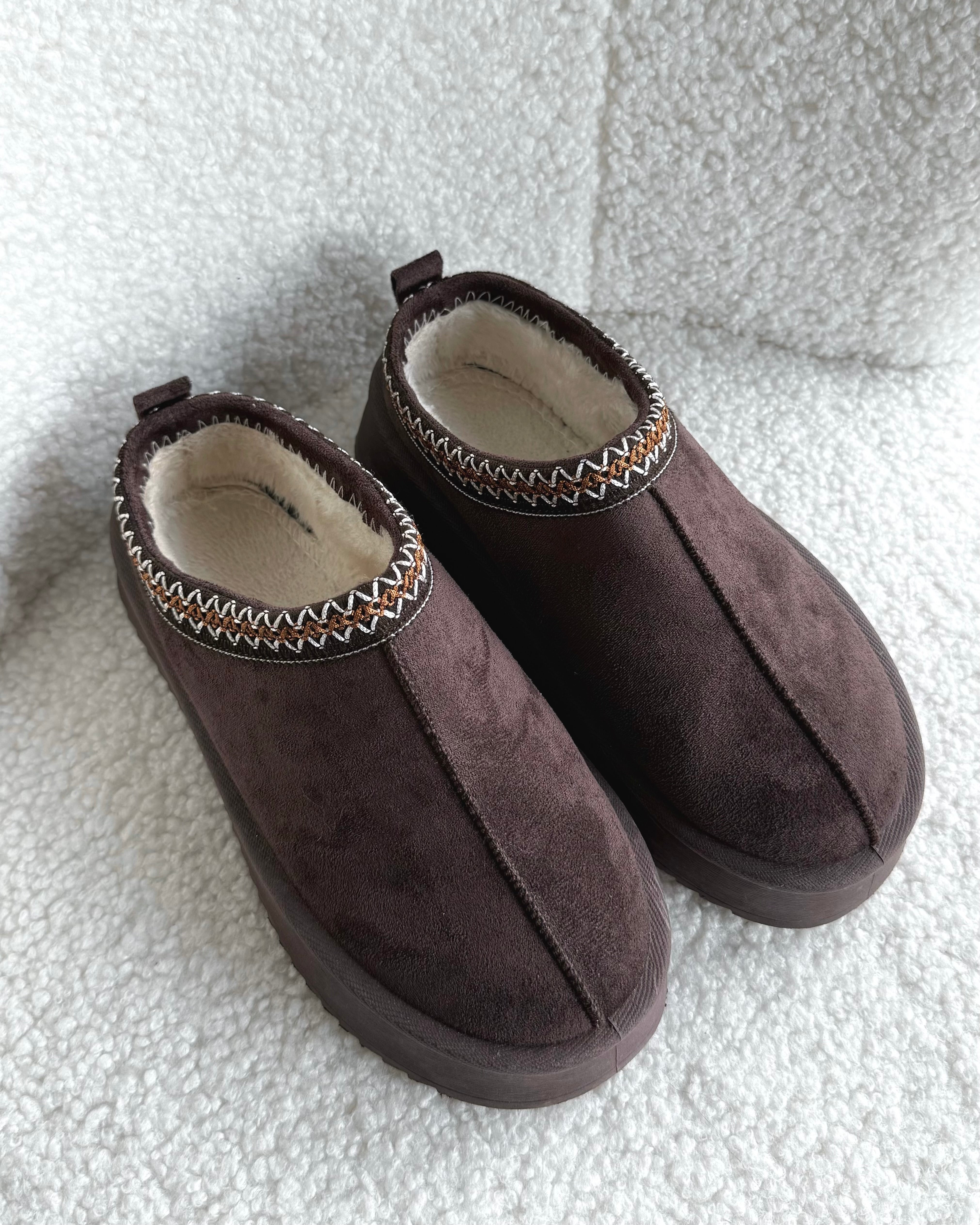 Slipper „Hazel“ mit Plateau Chocolate