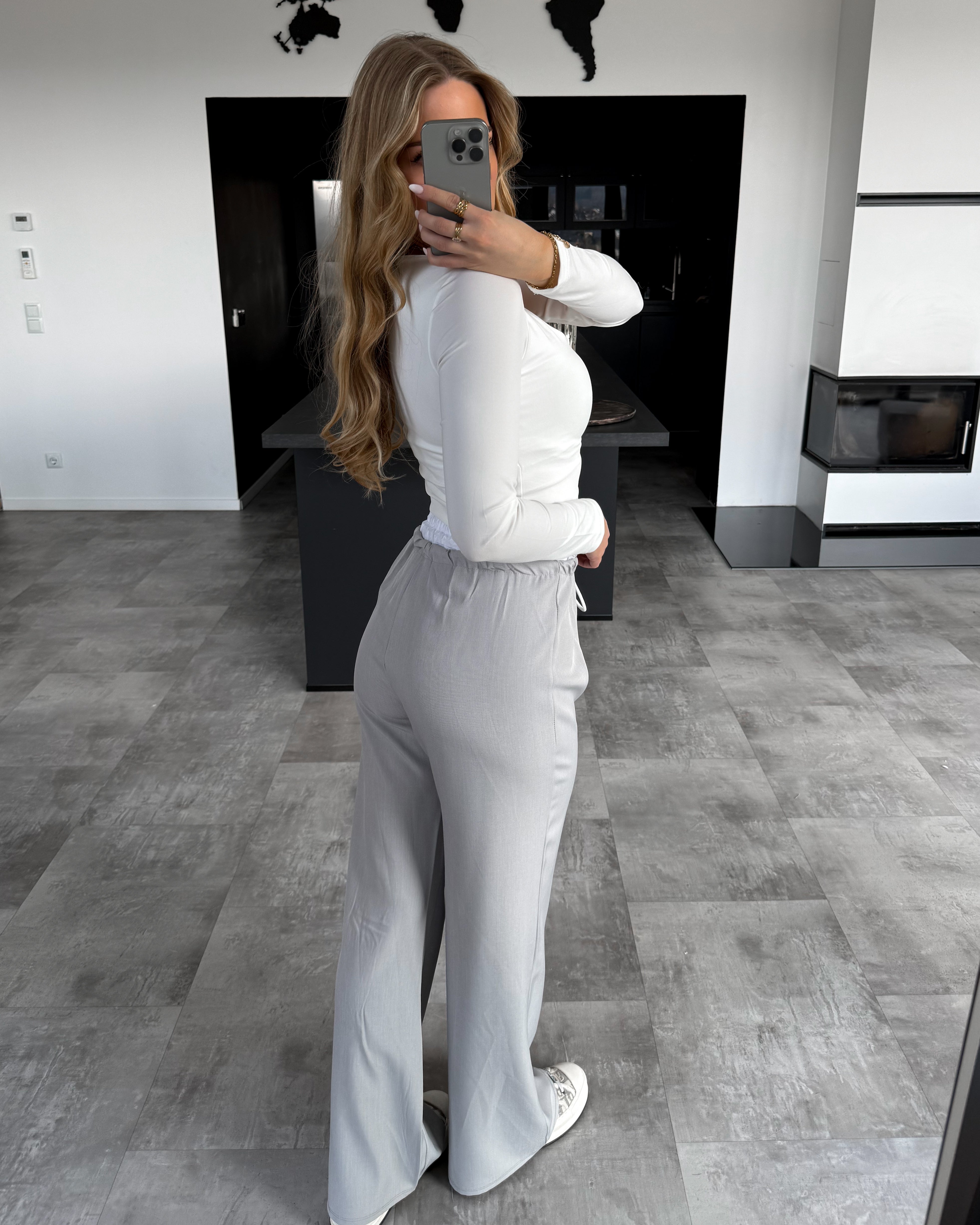 Stoffhose “Mara“ Hellgrau