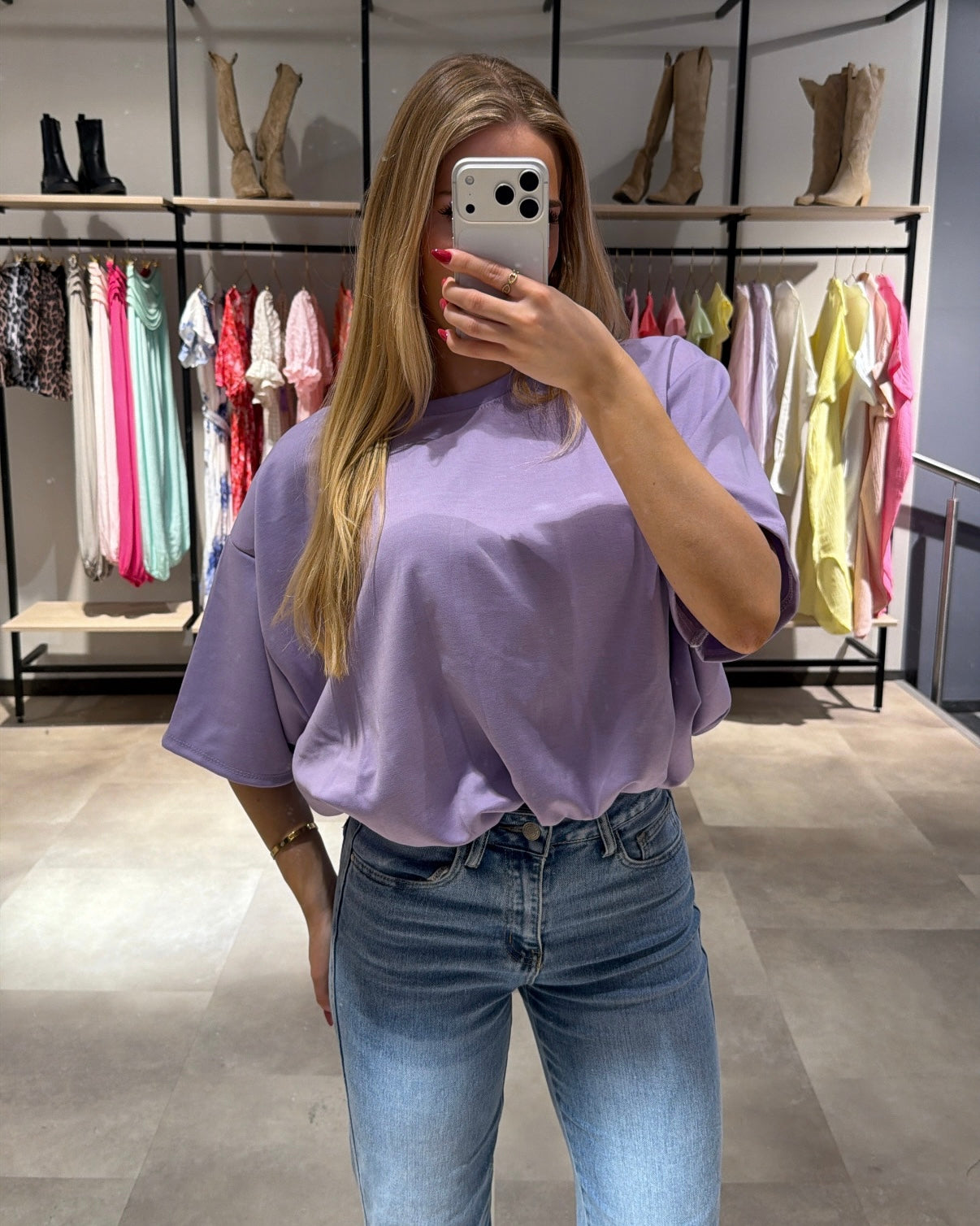 T-Shirt "Leonie" Flieder