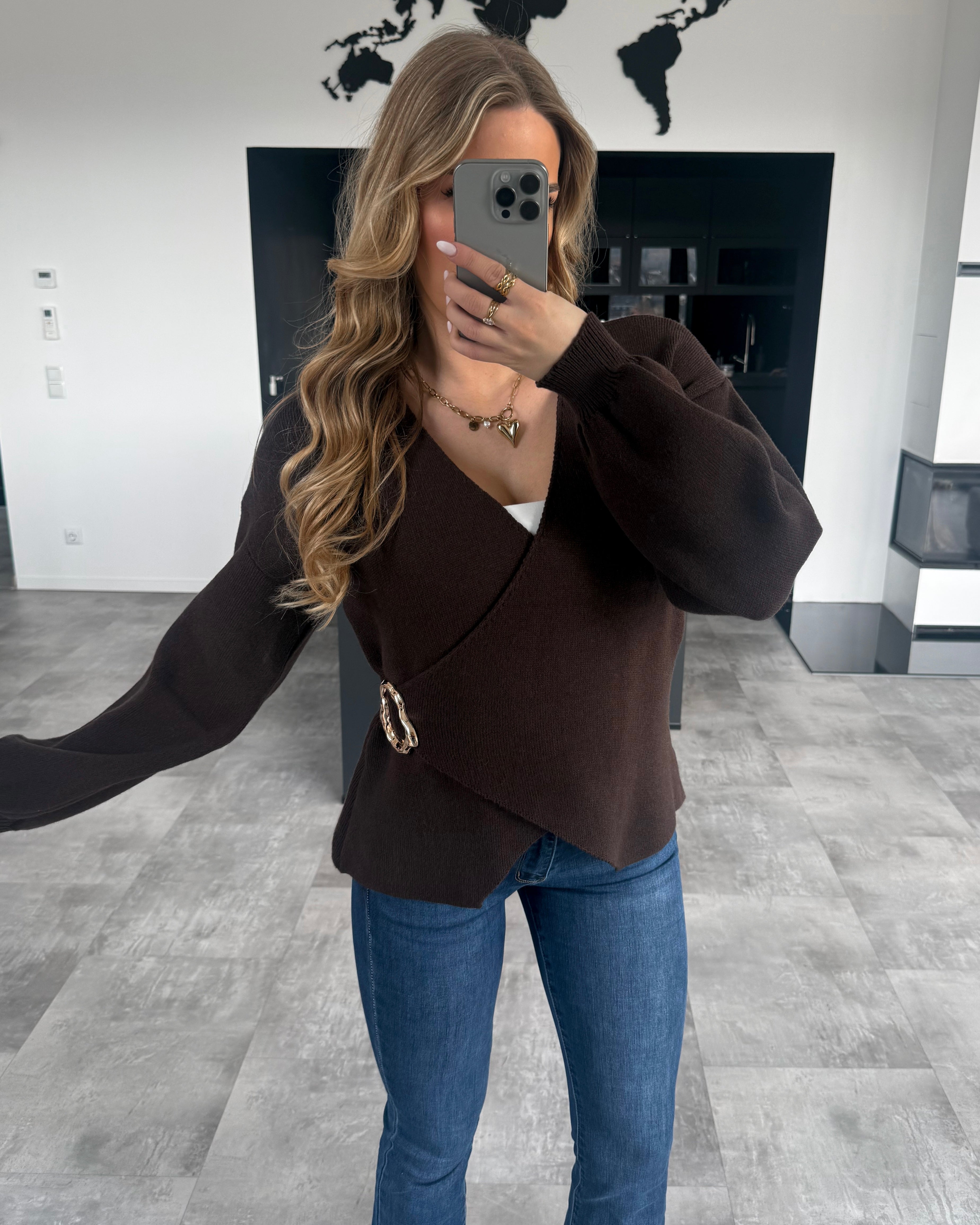 Wickel-Cardigan "Amaya" Chocolate