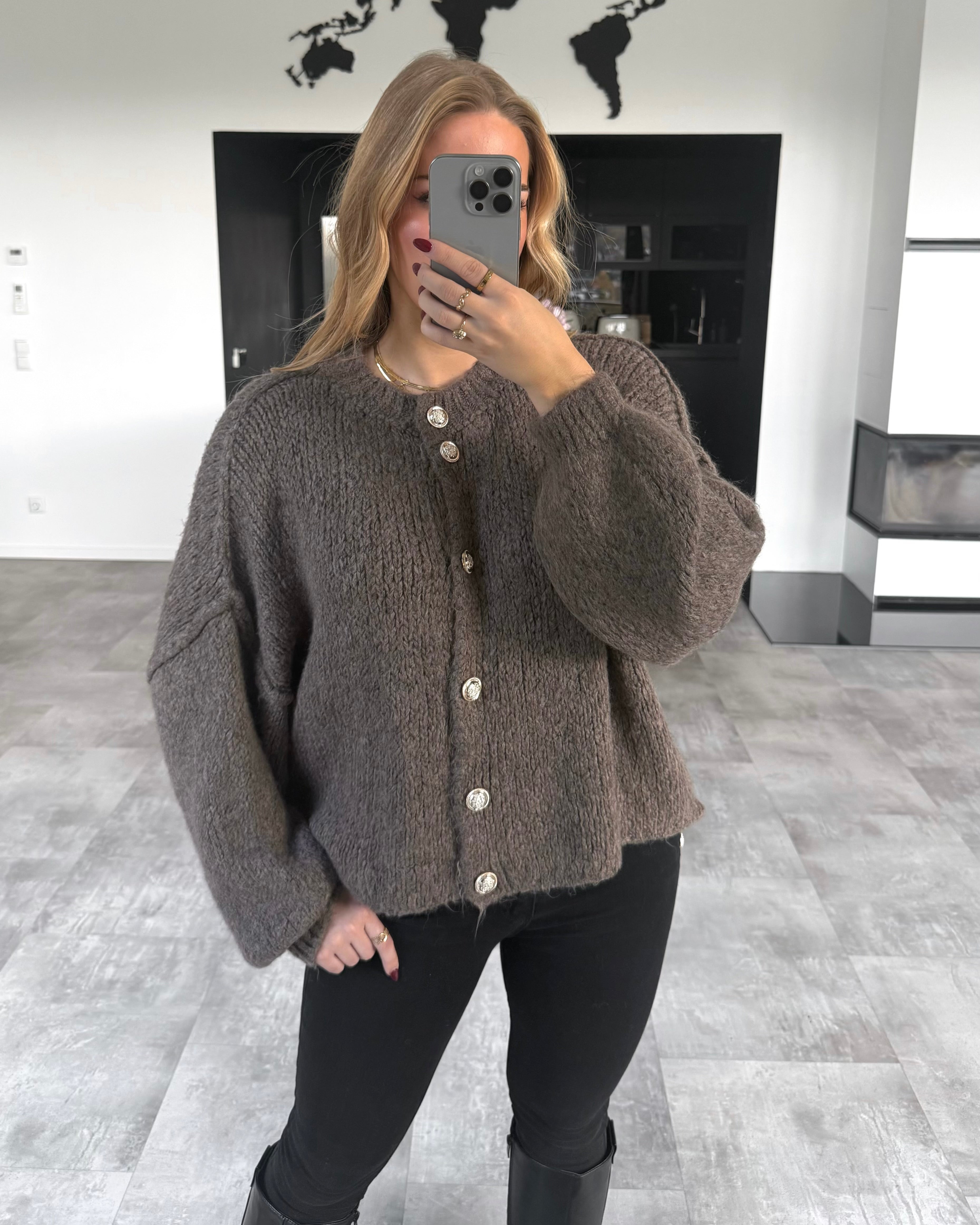 Cardigan "Gigi" Hellbraun