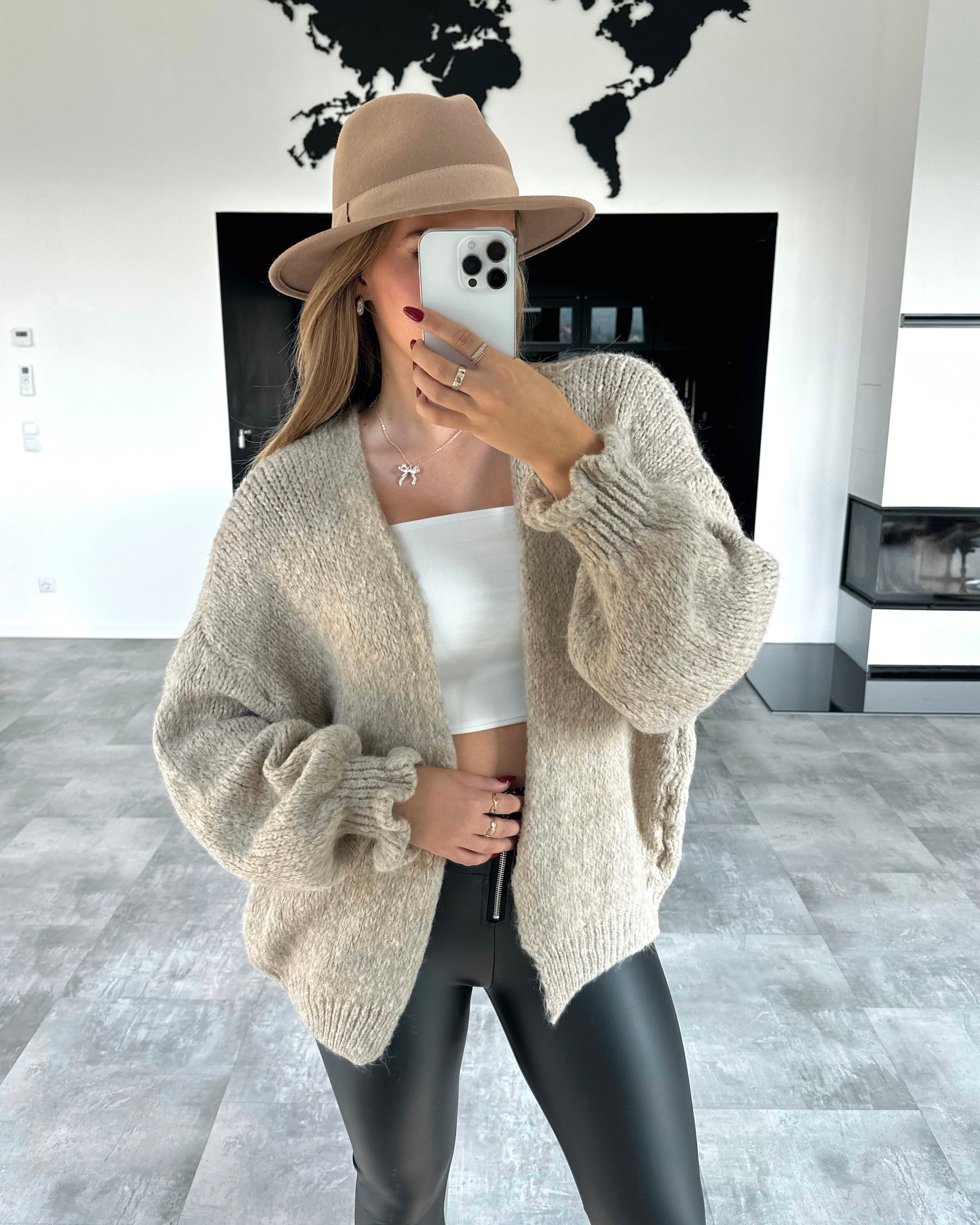Cardigan "Mary" Beige