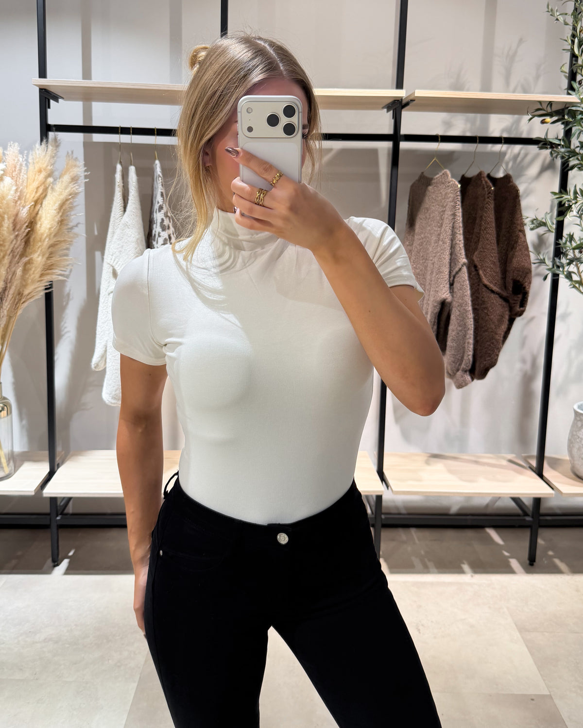 Rollkragen Shirt "Ava"